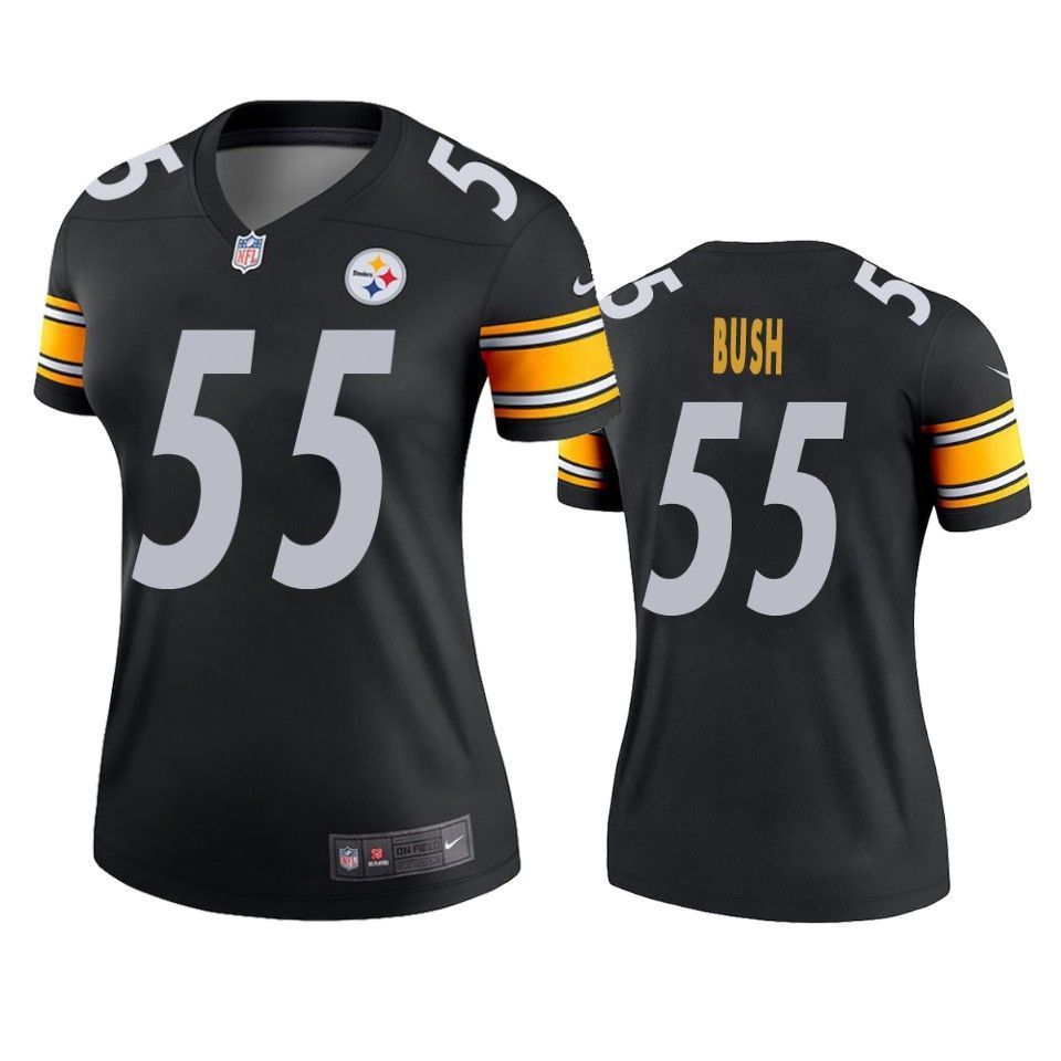 Pittsburgh Steelers #55 Devin Bush Black Legend Jersey - Friend Lounge Store - Shop for All Things Jerseys Sports - PersonalJerseys
