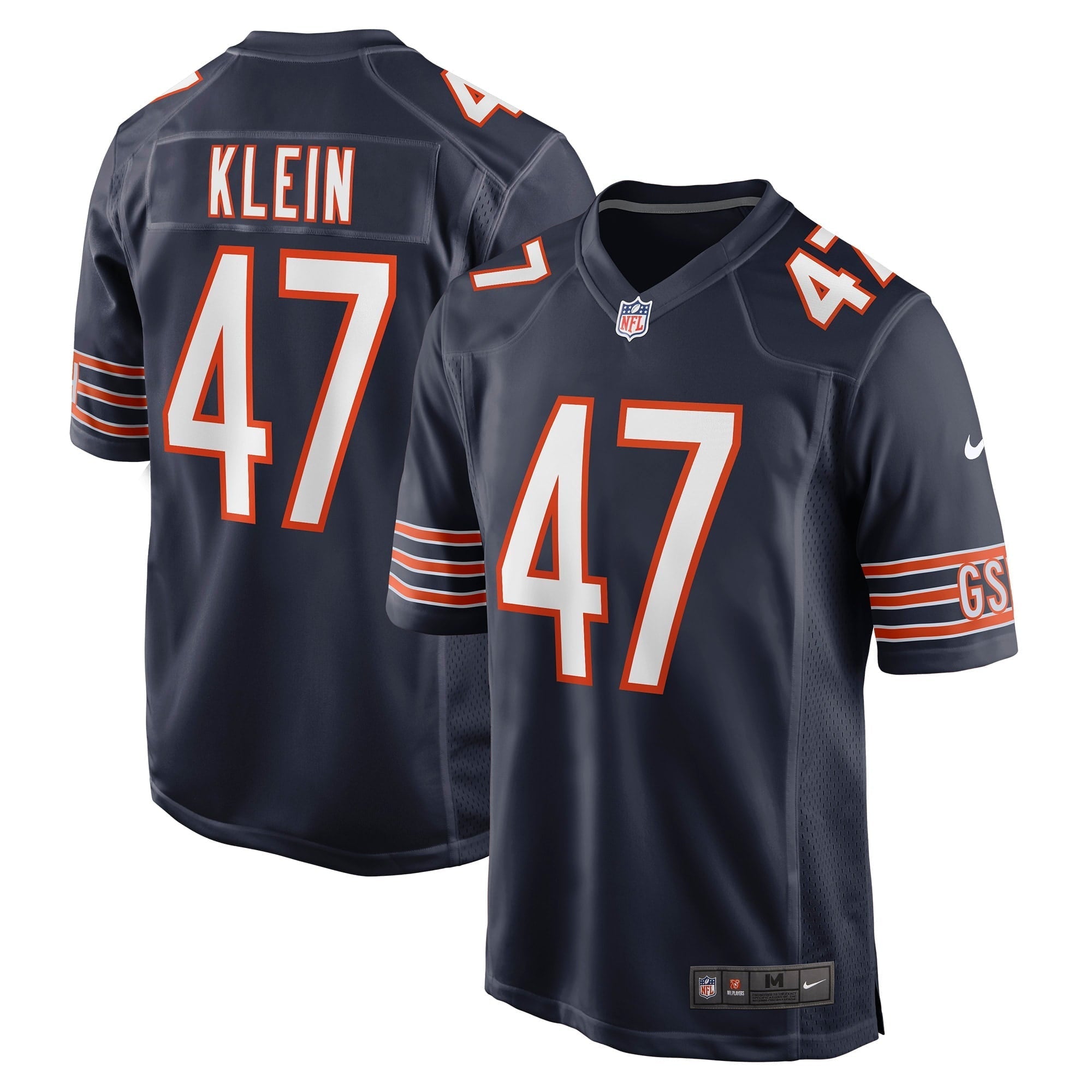 Men's Nike A.J. Klein Navy Chicago Bears Game Player Jersey - PersonalJerseys