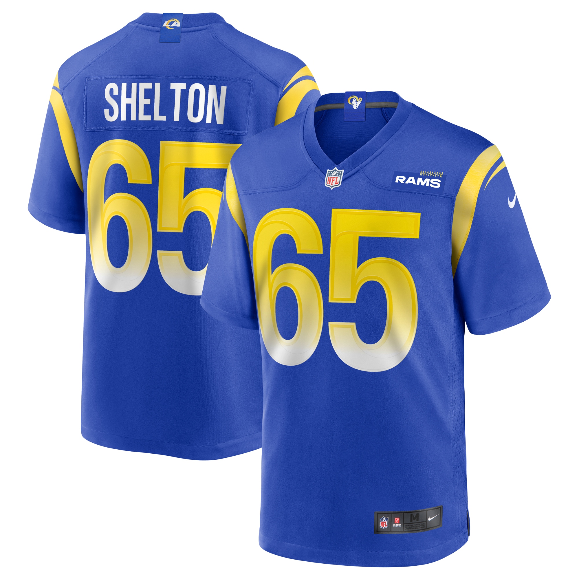Los Angeles Rams Coleman Shelton Royal Game Jersey for Youth Women Men - Friend Lounge Store - Shop for All Things Jerseys Sports - PersonalJerseys