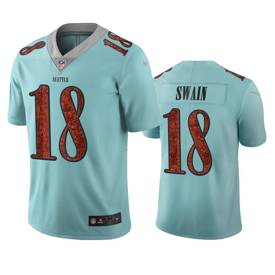 Seattle Seahawks Freddie Swain Light Blue City Edition Vapor Limited Jersey - Friend Lounge Store - Shop for All Things Jerseys Sports - PersonalJerseys