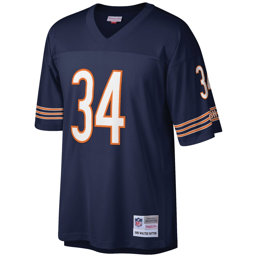Mitchell & Ness Walter Payton Chicago Bears Navy Big & Tall 1985 Retired Player Jersey - Friend Lounge Store - Shop for All Things Jerseys Sports - PersonalJerseys