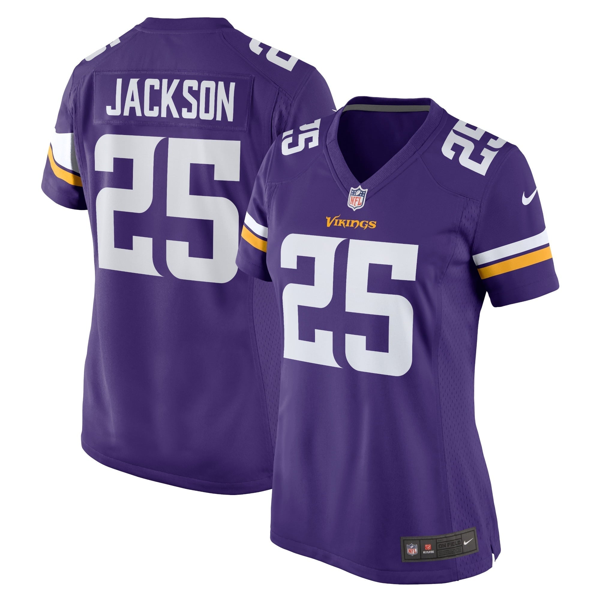 Women's Nike Theo Jackson Purple Minnesota Vikings Home Game Player Jersey - PersonalJerseys