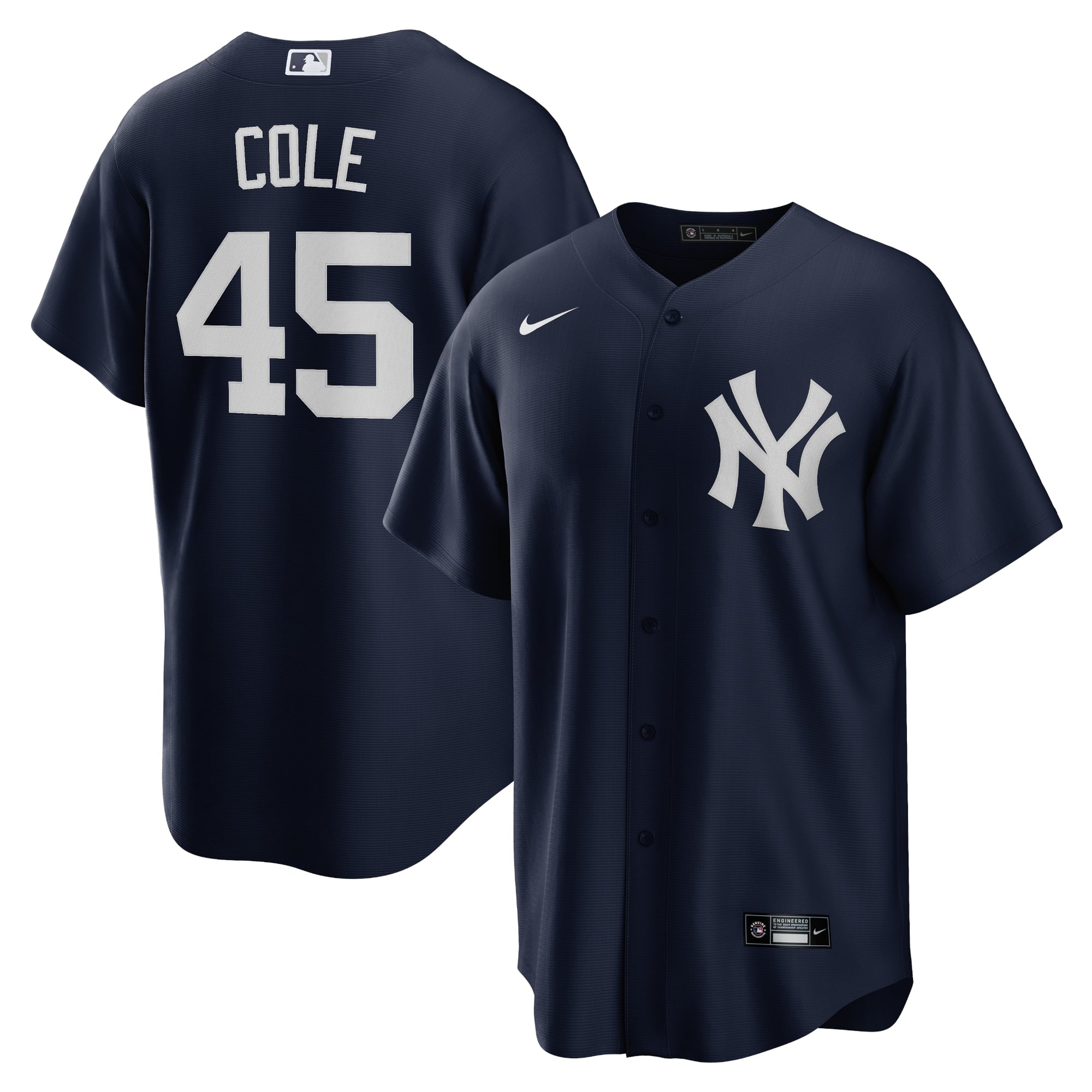 Men's Nike Gerrit Cole Navy New York Yankees Alternate Replica Player Name Jersey - PersonalJerseys