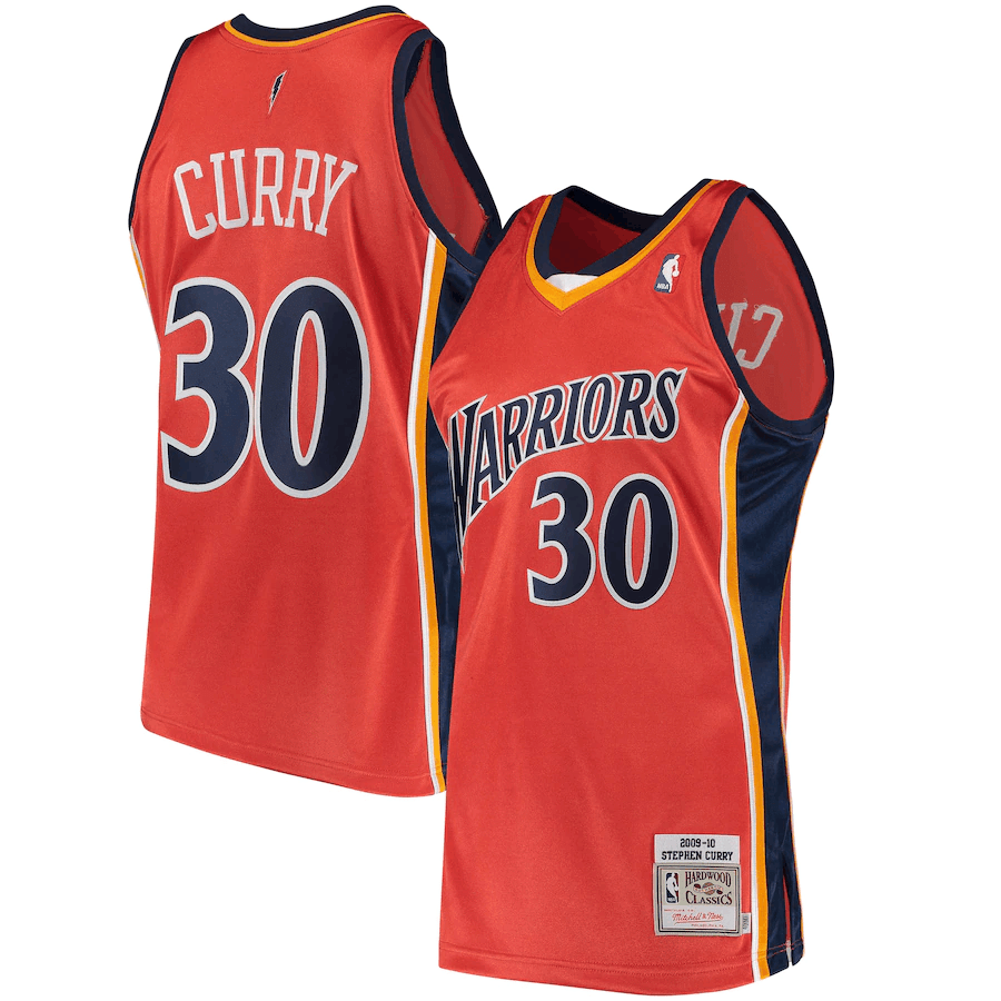 Stephen Curry Golden State Warriors Mitchell & Ness Road 200910 Hardwood Classics Jersey - Orange - Friend Lounge Store - Shop for All Things Jerseys Sports - PersonalJerseys