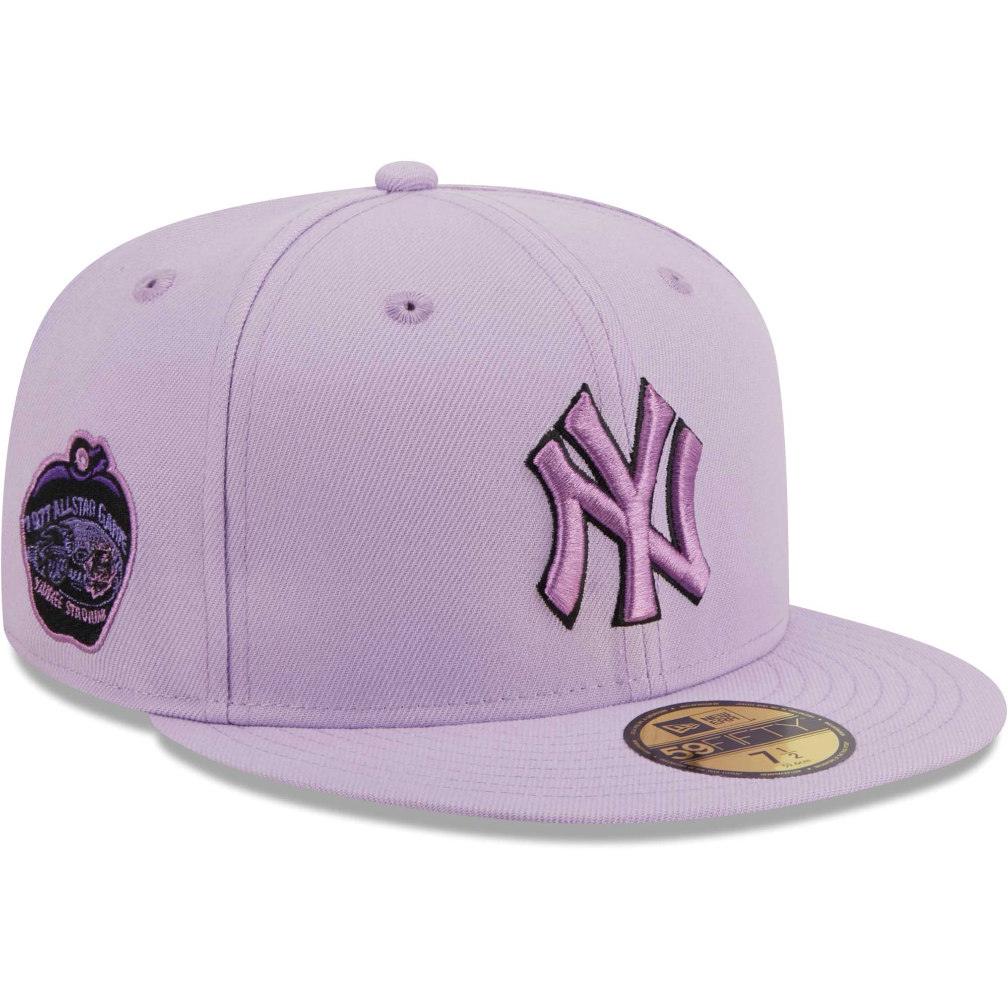 New York Yankees New Era 59FIFTY Fitted Hat - Lavender - PersonalJerseys