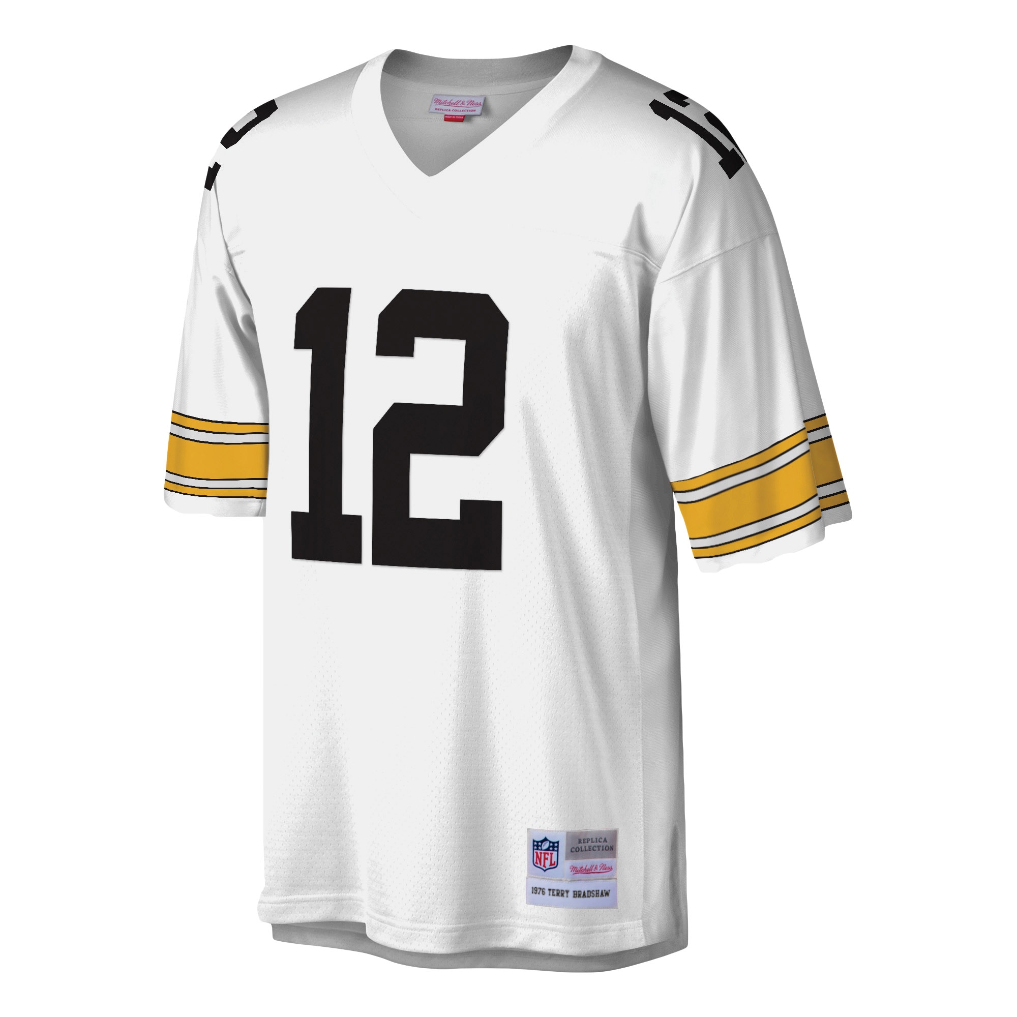 Terry Bradshaw Pittsburgh Steelers Mitchell & Ness Legacy Replica Jersey - White - PersonalJerseys