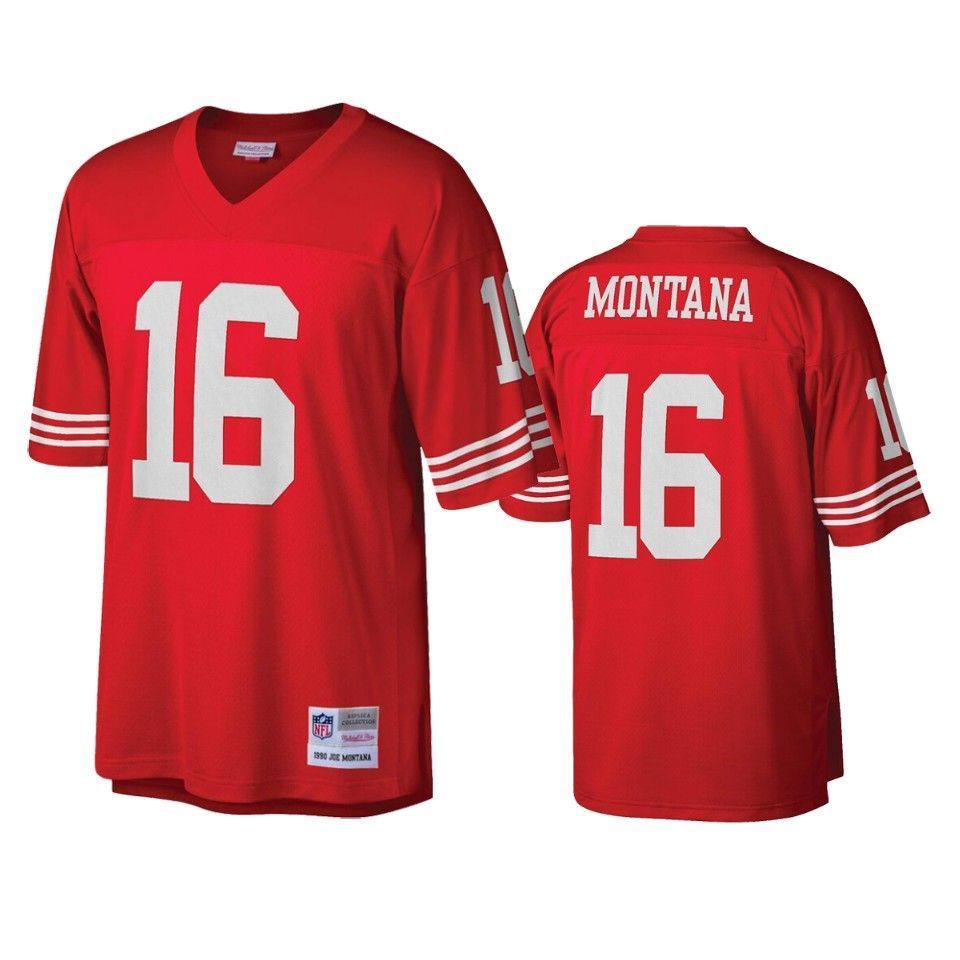 San Francisco 49ers Joe Montana Scarlet Legacy Jersey - Friend Lounge Store - Shop for All Things Jerseys Sports - PersonalJerseys