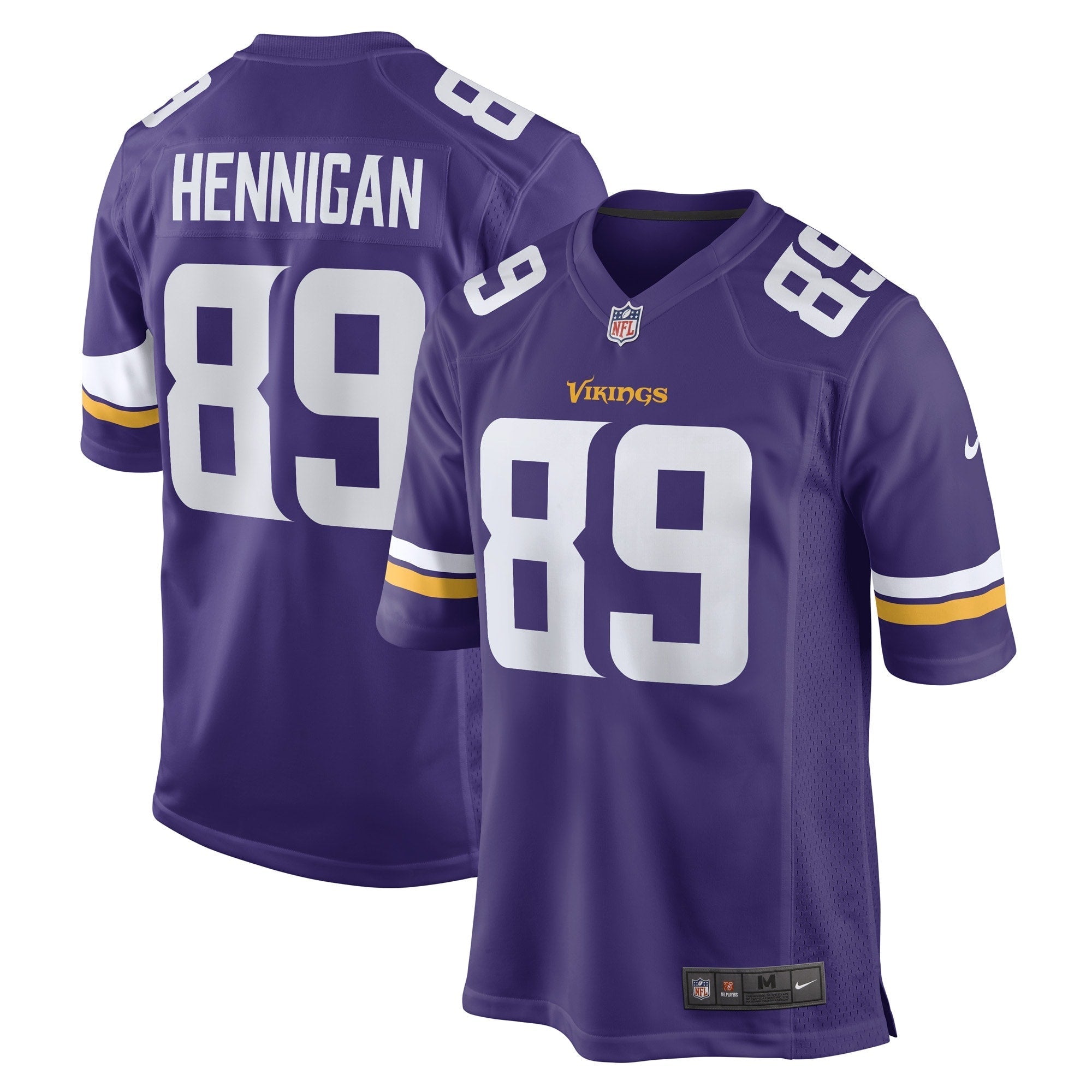 Men's Nike Thomas Hennigan Purple Minnesota Vikings Game Player Jersey - PersonalJerseys