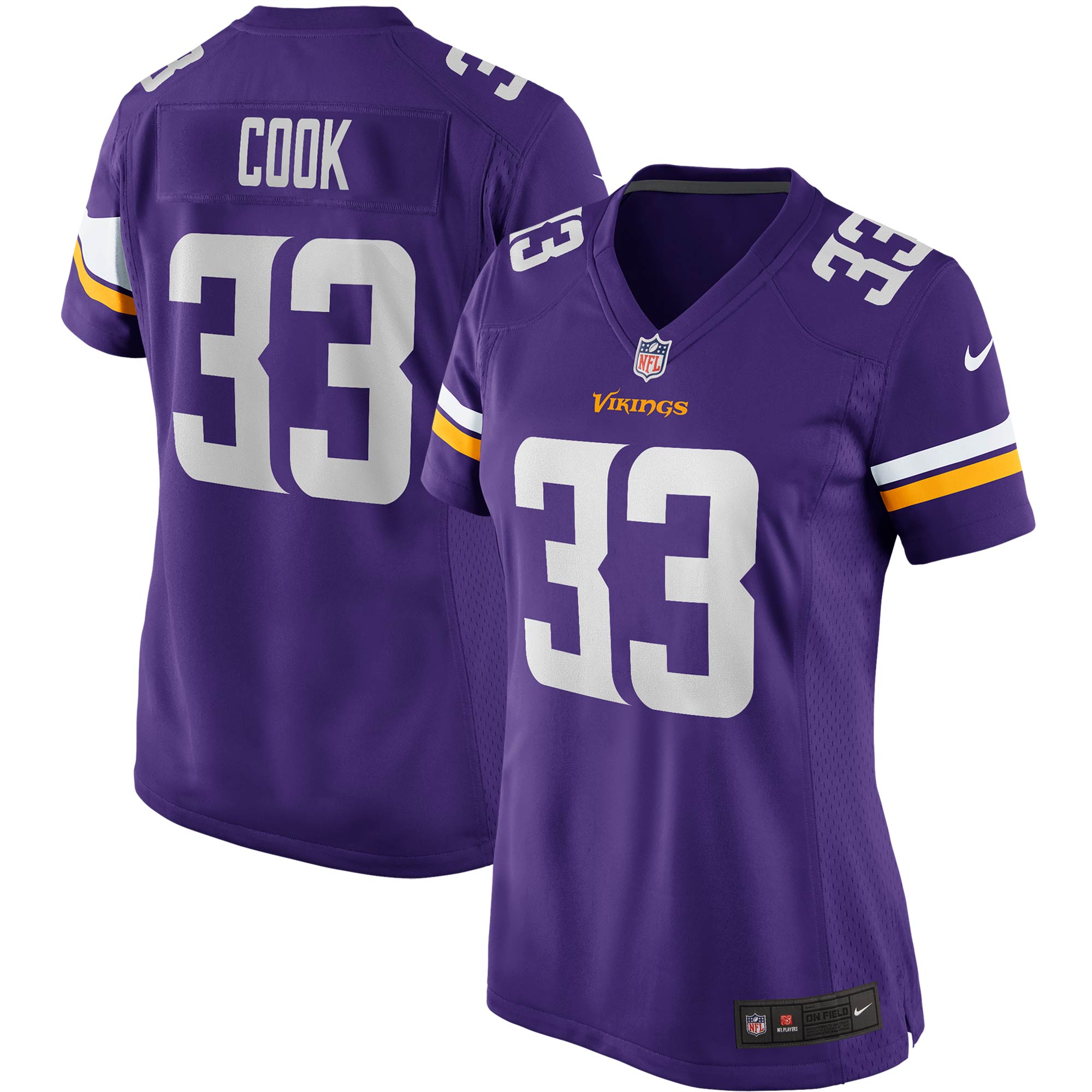 Dalvin Cook Minnesota Vikings Nike Women's Player Game Jersey - Purple - PersonalJerseys