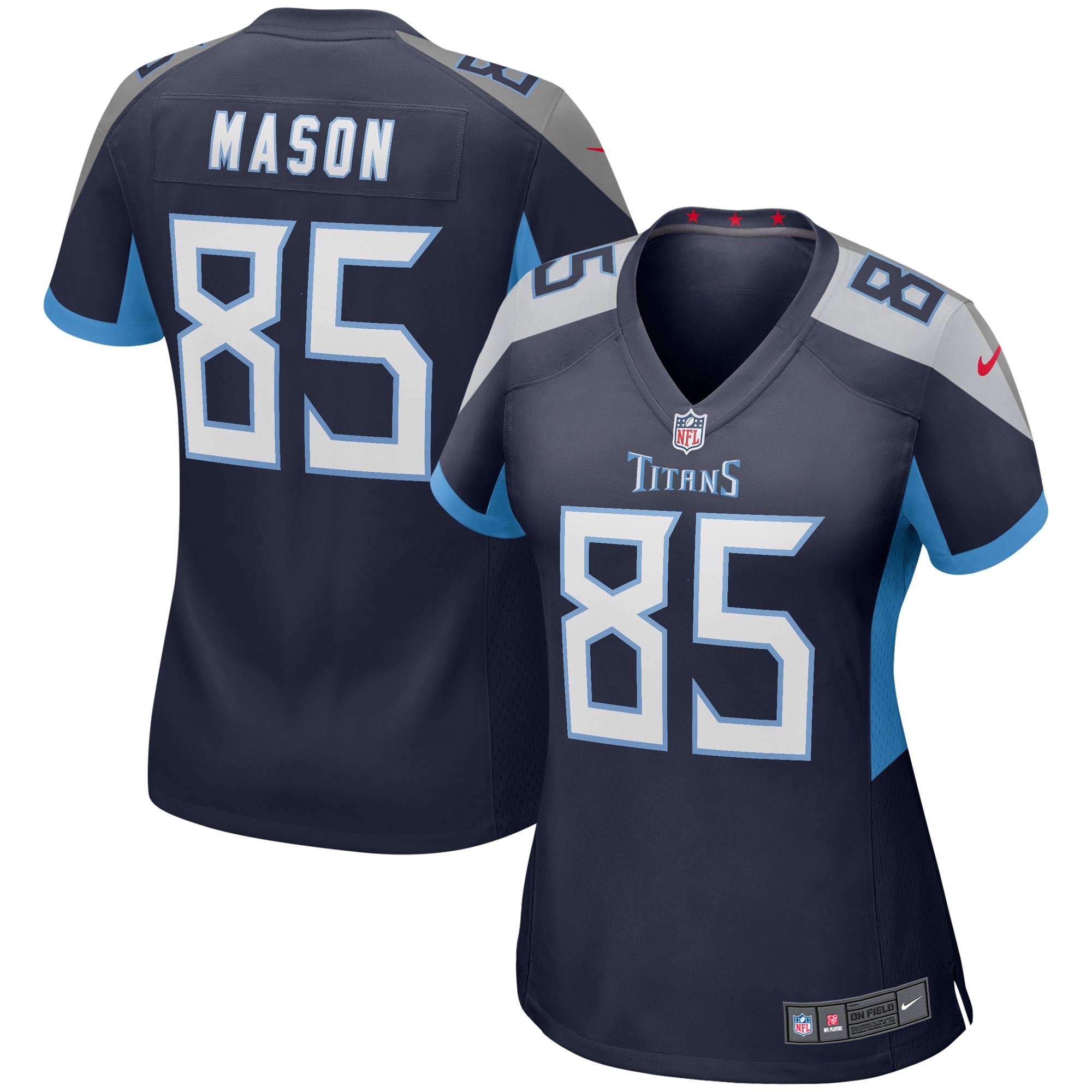 Derrick Mason Tennessee Titans Nike Women's Game Retired Player Jersey - Navy - PersonalJerseys