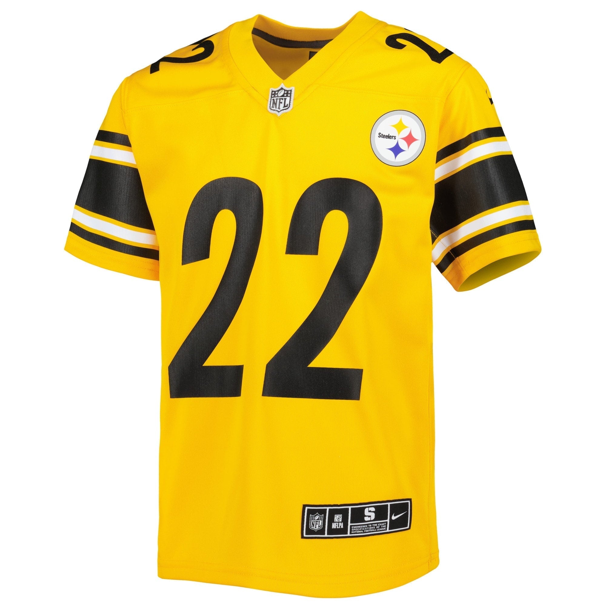 Youth Nike Najee Harris Gold Pittsburgh Steelers Inverted Game Jersey - PersonalJerseys
