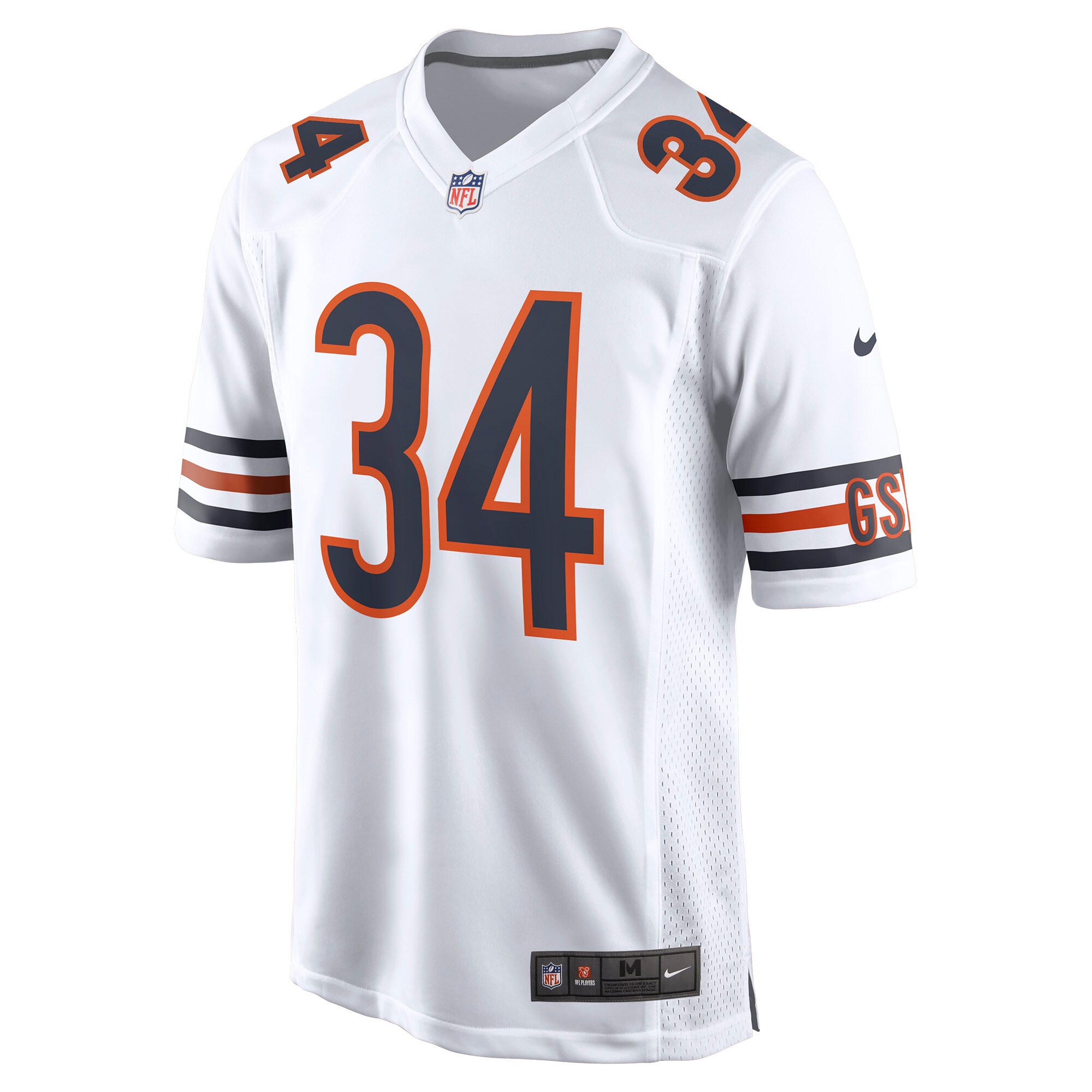 Walter Payton Chicago Bears Nike Retired Player Away Game Jersey - White - PersonalJerseys