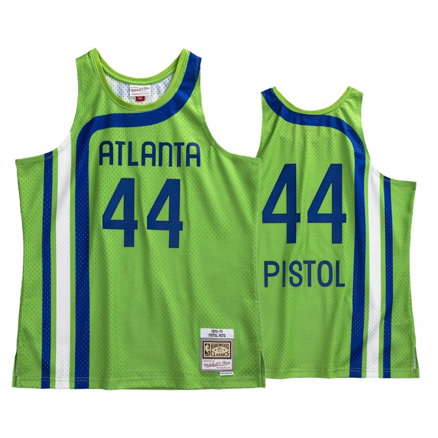 Atlanta Hawks Pete Maravich #44 Green Hardwood Classics Jersey - Friend Lounge Store - Shop for All Things Jerseys Sports - PersonalJerseys