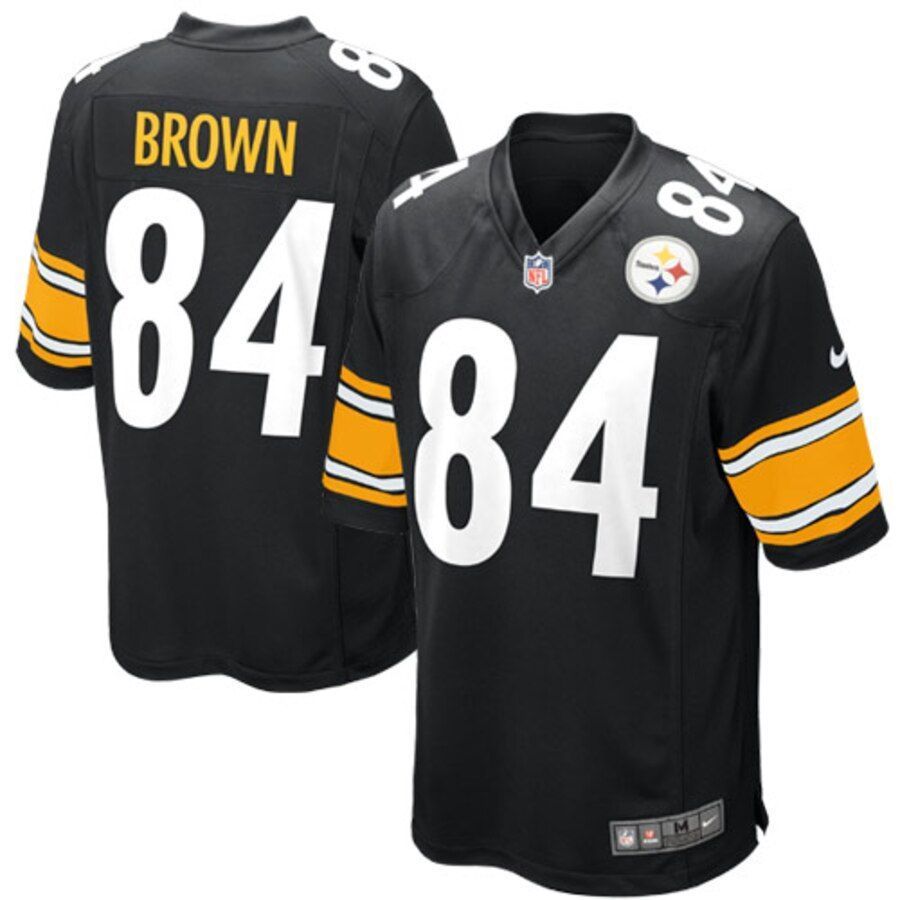 Antonio Brown Pittsburgh Steelers Game Jersey - Black - Friend Lounge Store - Shop for All Things Jerseys Sports - PersonalJerseys