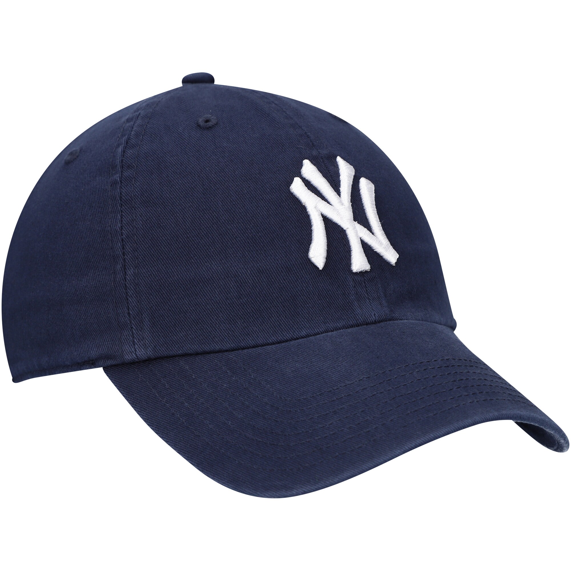 New York Yankees '47 Youth Team Logo Clean Up Adjustable Hat - Navy - PersonalJerseys