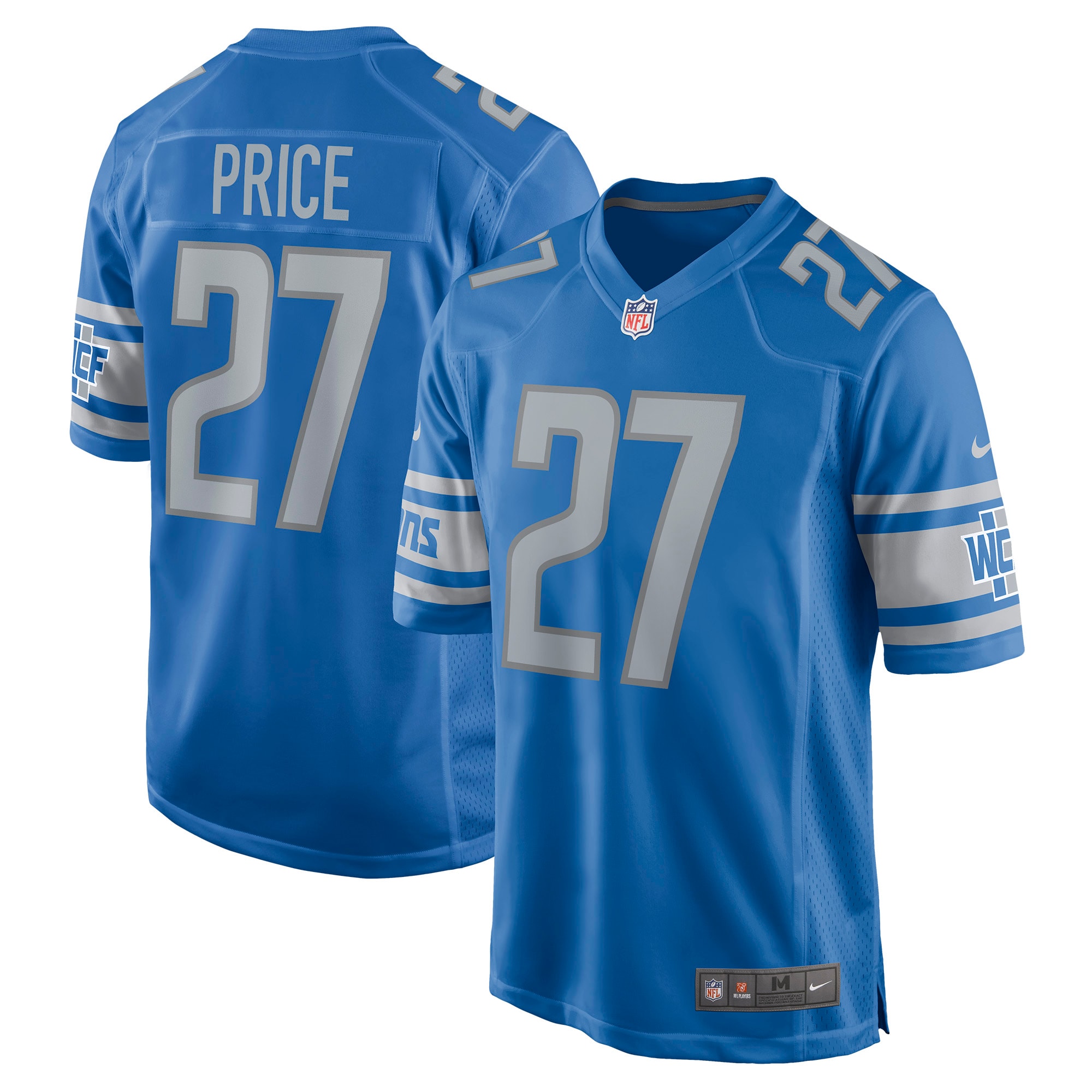 Detroit Lions Bobby Price Blue Player Game Jersey for Youth Women Men - Friend Lounge Store - Shop for All Things Jerseys Sports - PersonalJerseys