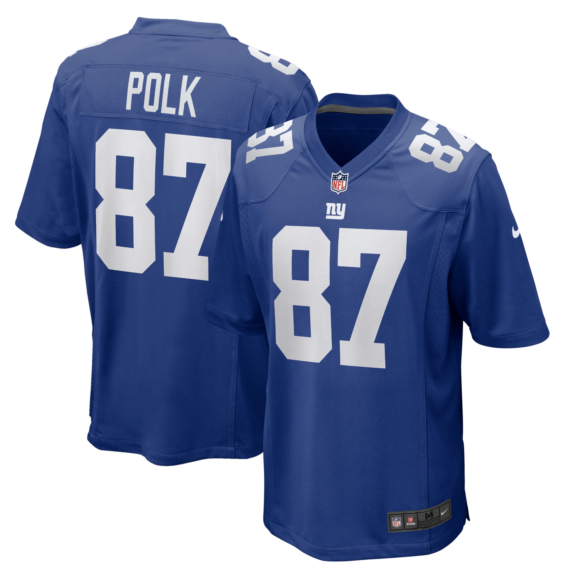 New York Giants Makai Polk Royal Home Game Player Jersey for Youth Women Men - Friend Lounge Store - Shop for All Things Jerseys Sports - PersonalJerseys