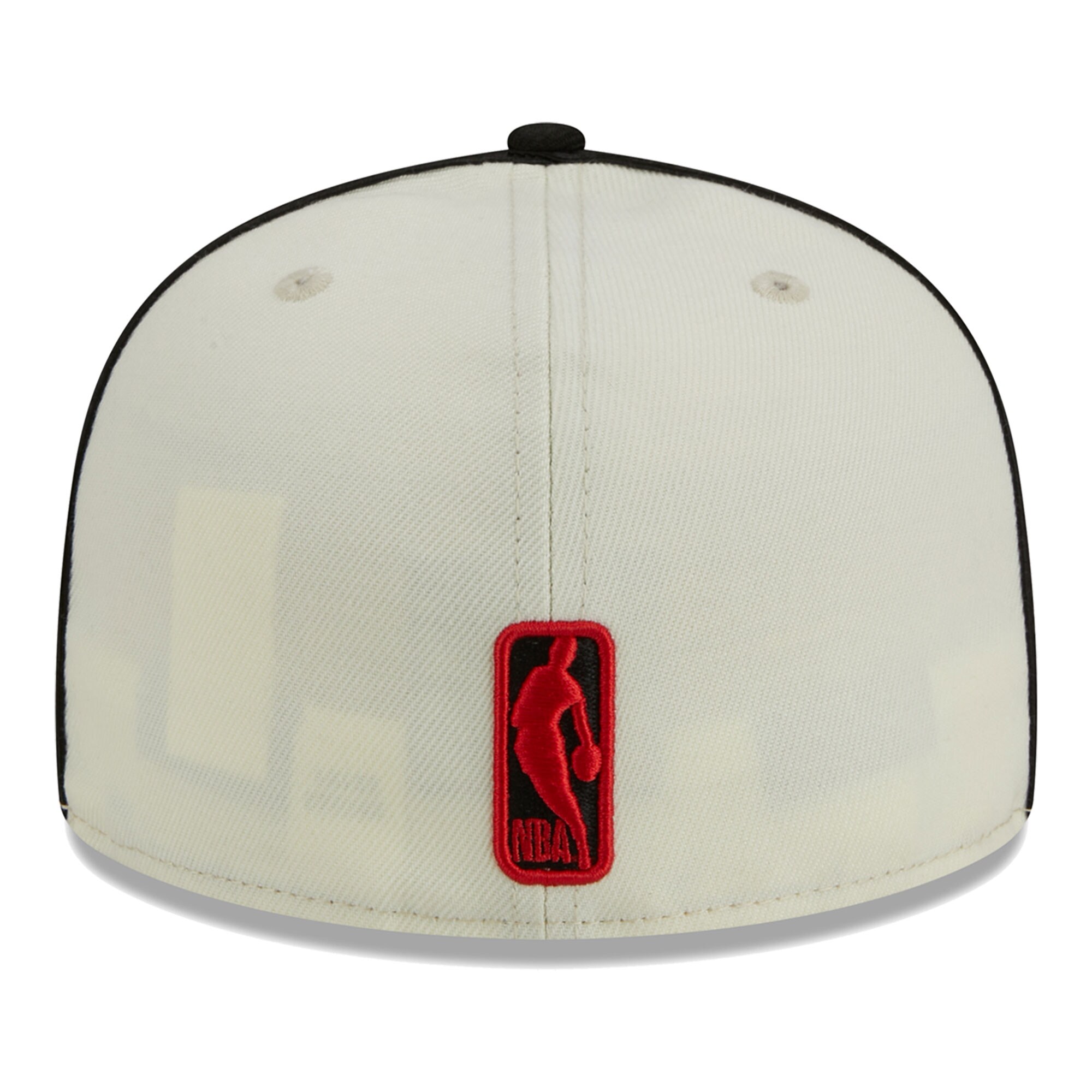 Chicago Bulls New Era Piping 2-Tone 59FIFTY Fitted Hat - Cream/Black - PersonalJerseys