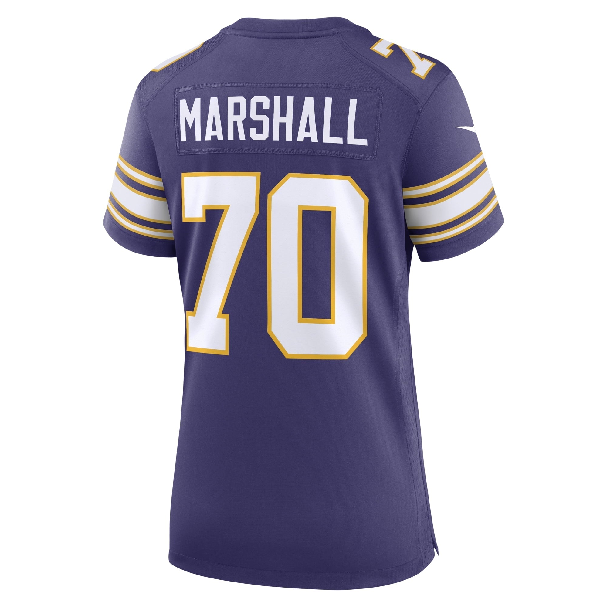 Women's Nike Jim Marshall Purple Minnesota Vikings Classic Retired Player Jersey - PersonalJerseys