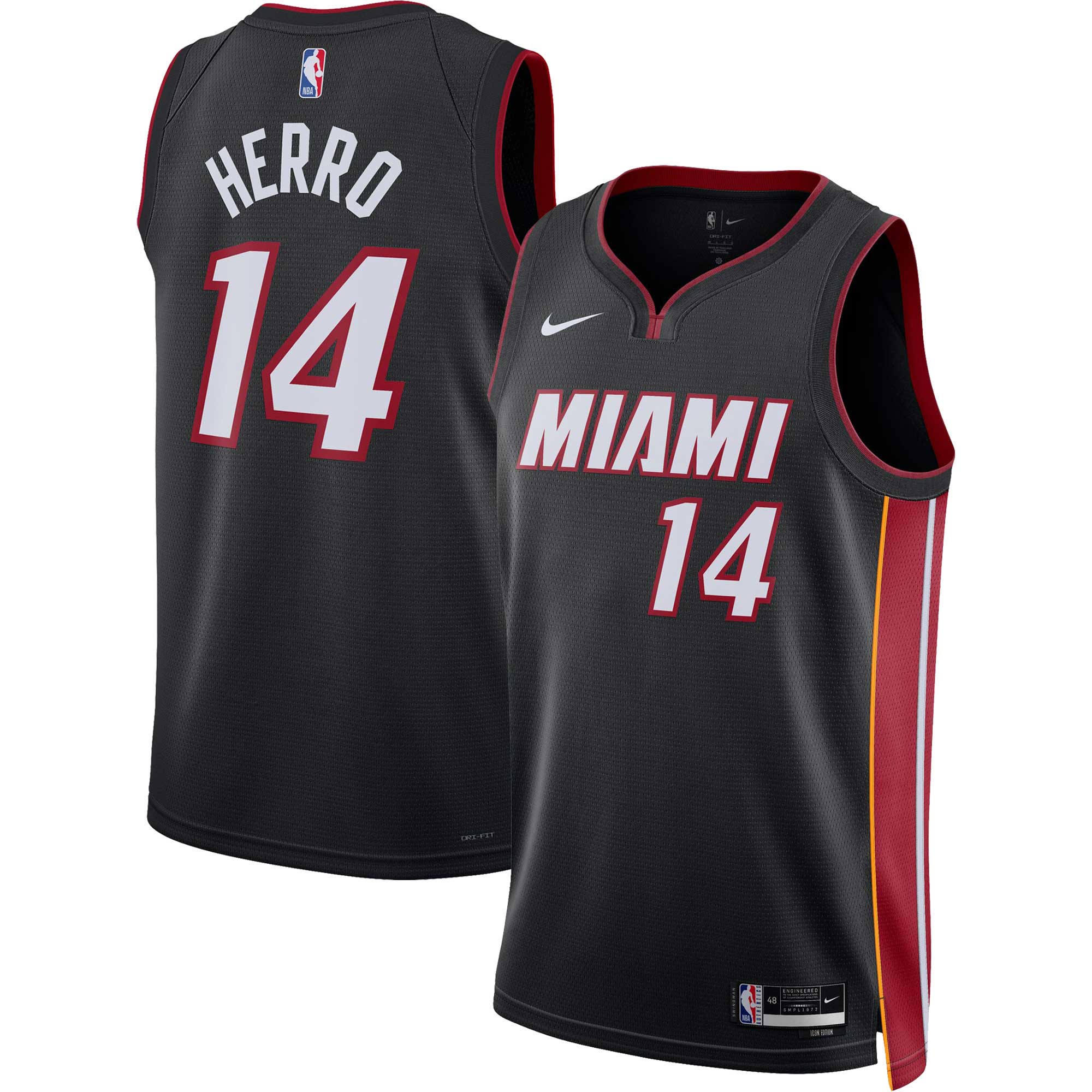 Tyler Herro Miami Heat Nike Unisex Swingman Jersey - Association Edition - Black - PersonalJerseys
