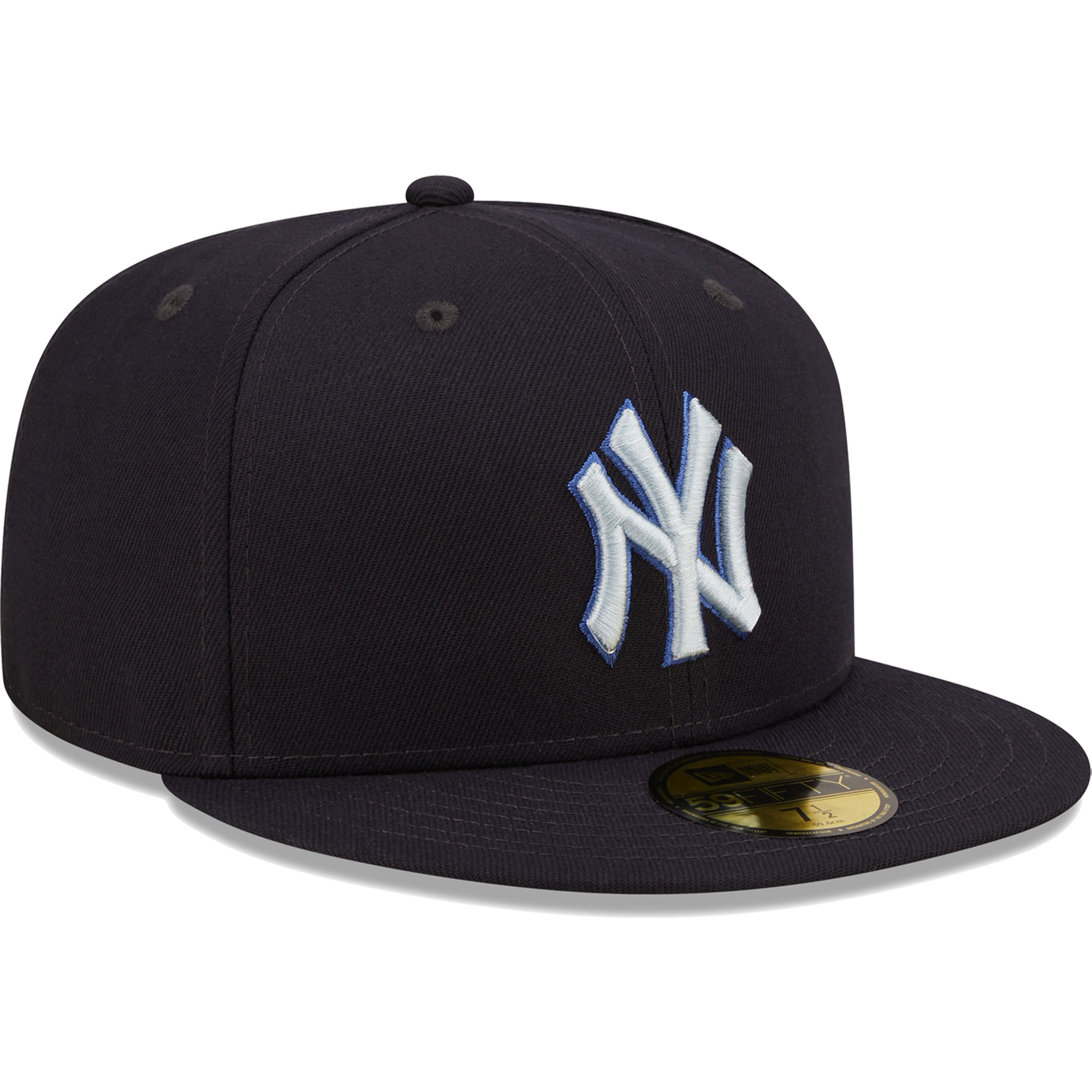 New York Yankees New Era Monochrome Camo 59FIFTY Fitted Hat - Navy - PersonalJerseys
