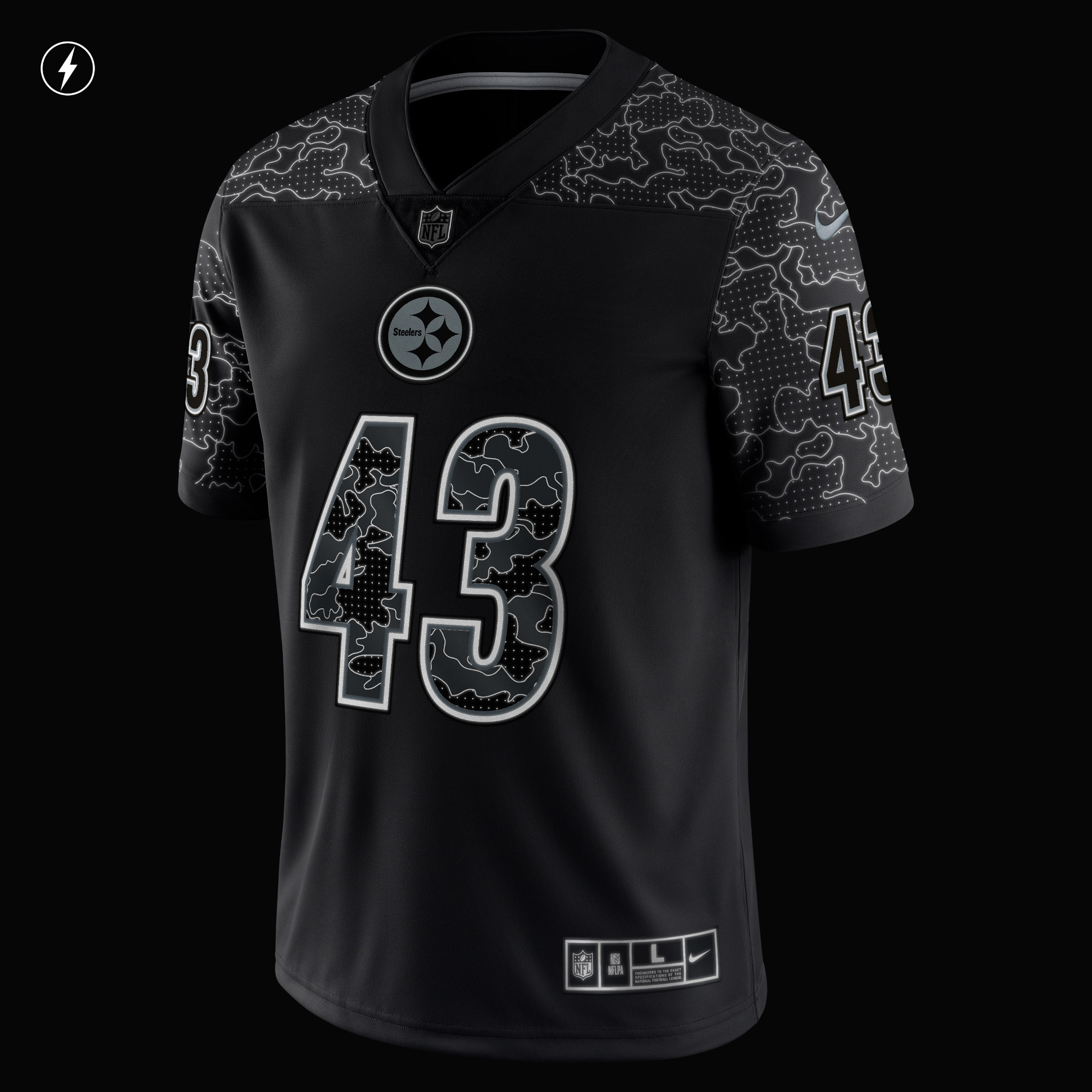 Troy Polamalu Pittsburgh Steelers Nike Retired Player RFLCTV Limited Jersey - Black - PersonalJerseys