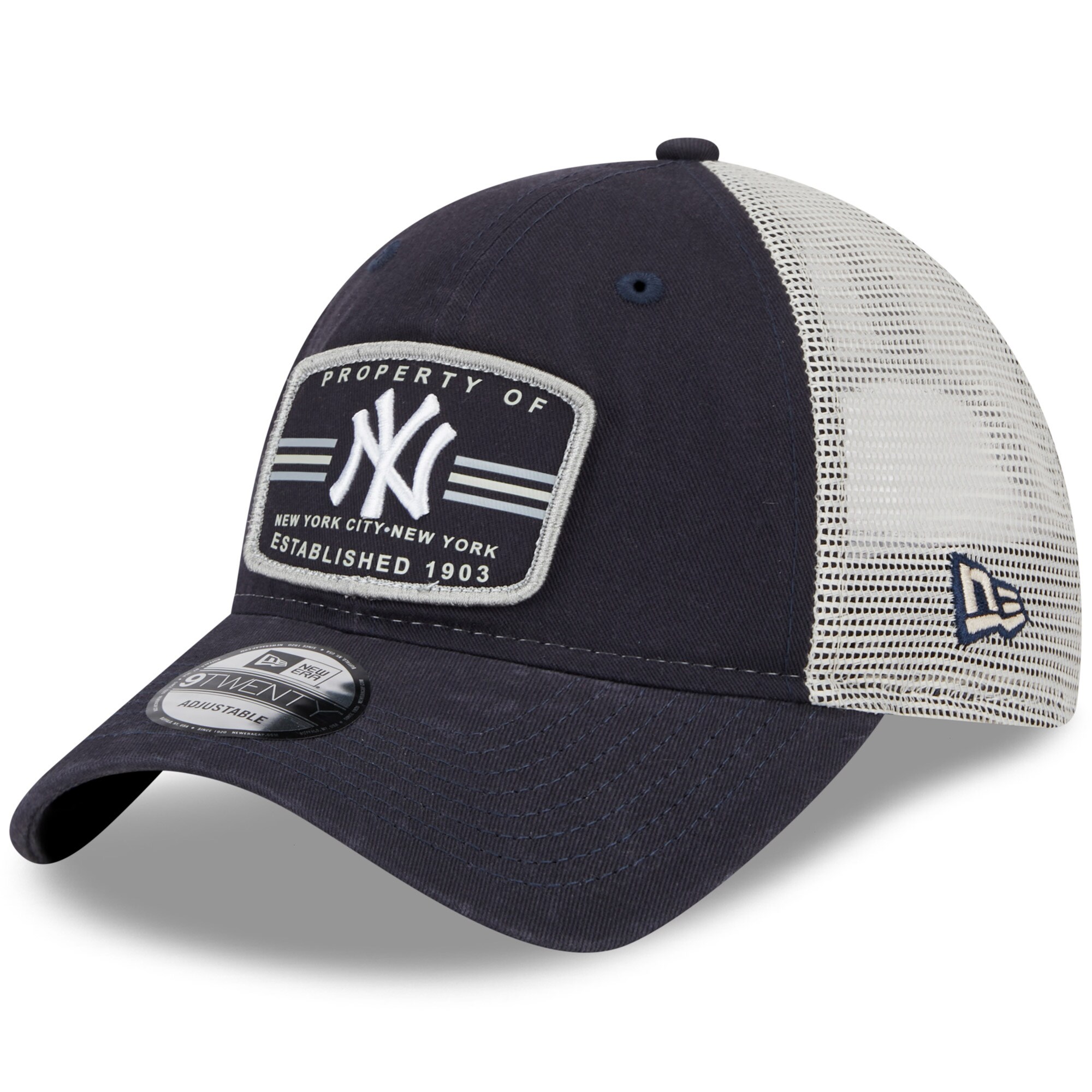 New York Yankees New Era Property Trucker 9TWENTY Snapback Hat - Navy - PersonalJerseys
