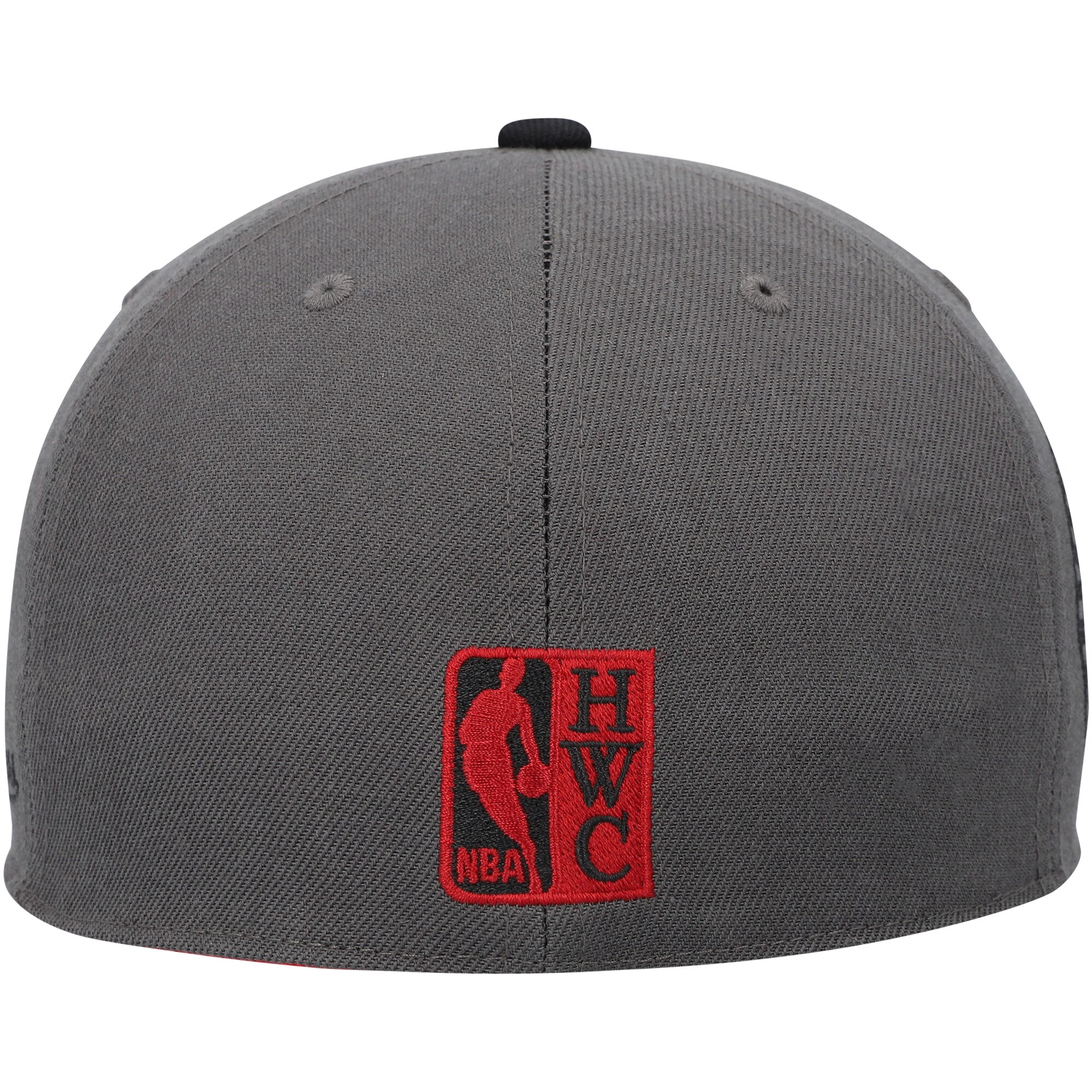 Miami Heat Mitchell & Ness Hardwood Classics 20th Anniversary Born & Bred Fitted Hat - Gray/Black - PersonalJerseys