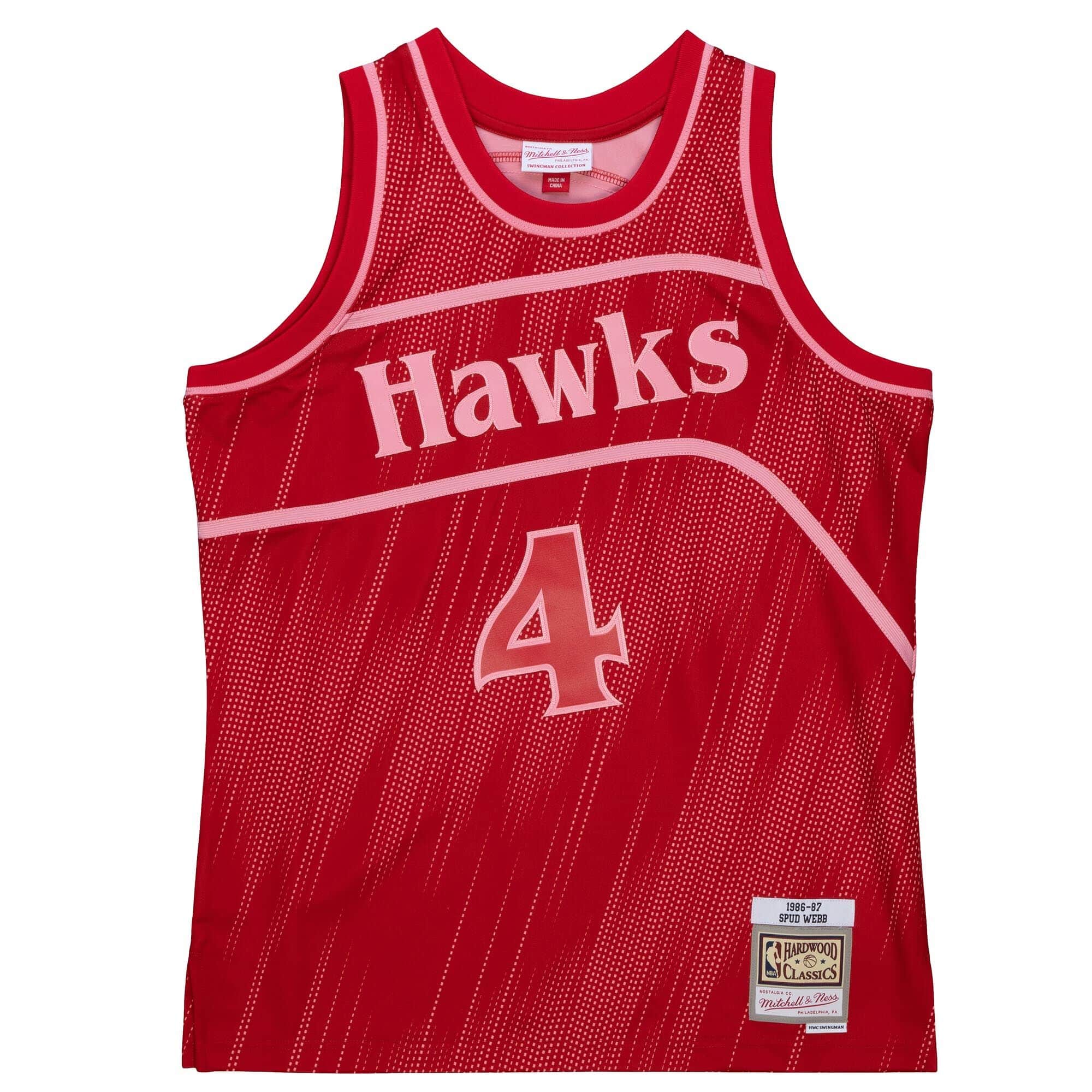 Monochrome Swingman Spud Webb Atlanta Hawks 1986-87 Jersey - PersonalJerseys