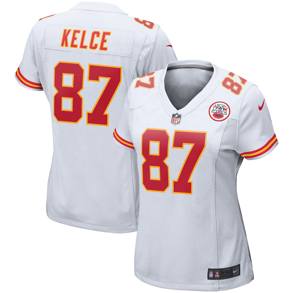 Women's Kansas City Chiefs Travis Kelce Player Game Jersey White - PersonalJerseys