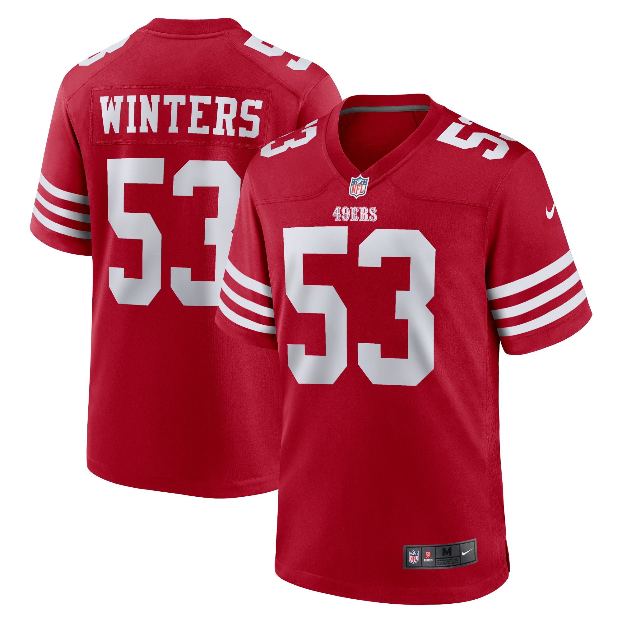 San Francisco 49ers Dee Winters Scarlet Team Game Jersey for Youth Women Men - Friend Lounge Store - Shop for All Things Jerseys Sports - PersonalJerseys