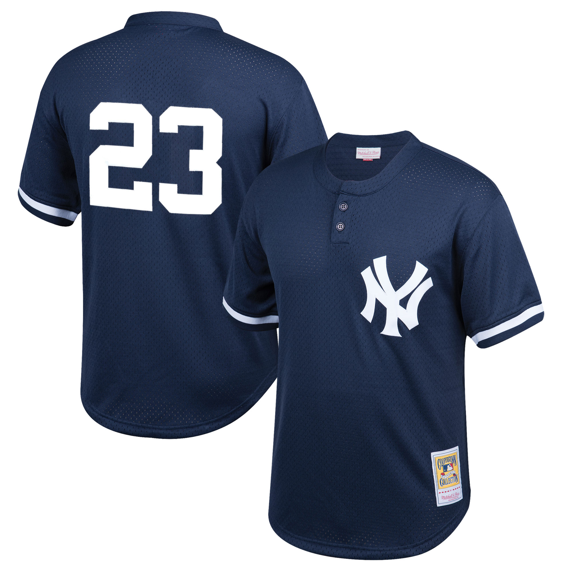 Don Mattingly New York Yankees Mitchell & Ness Youth Cooperstown Collection Mesh Batting Practice Jersey - Navy - PersonalJerseys
