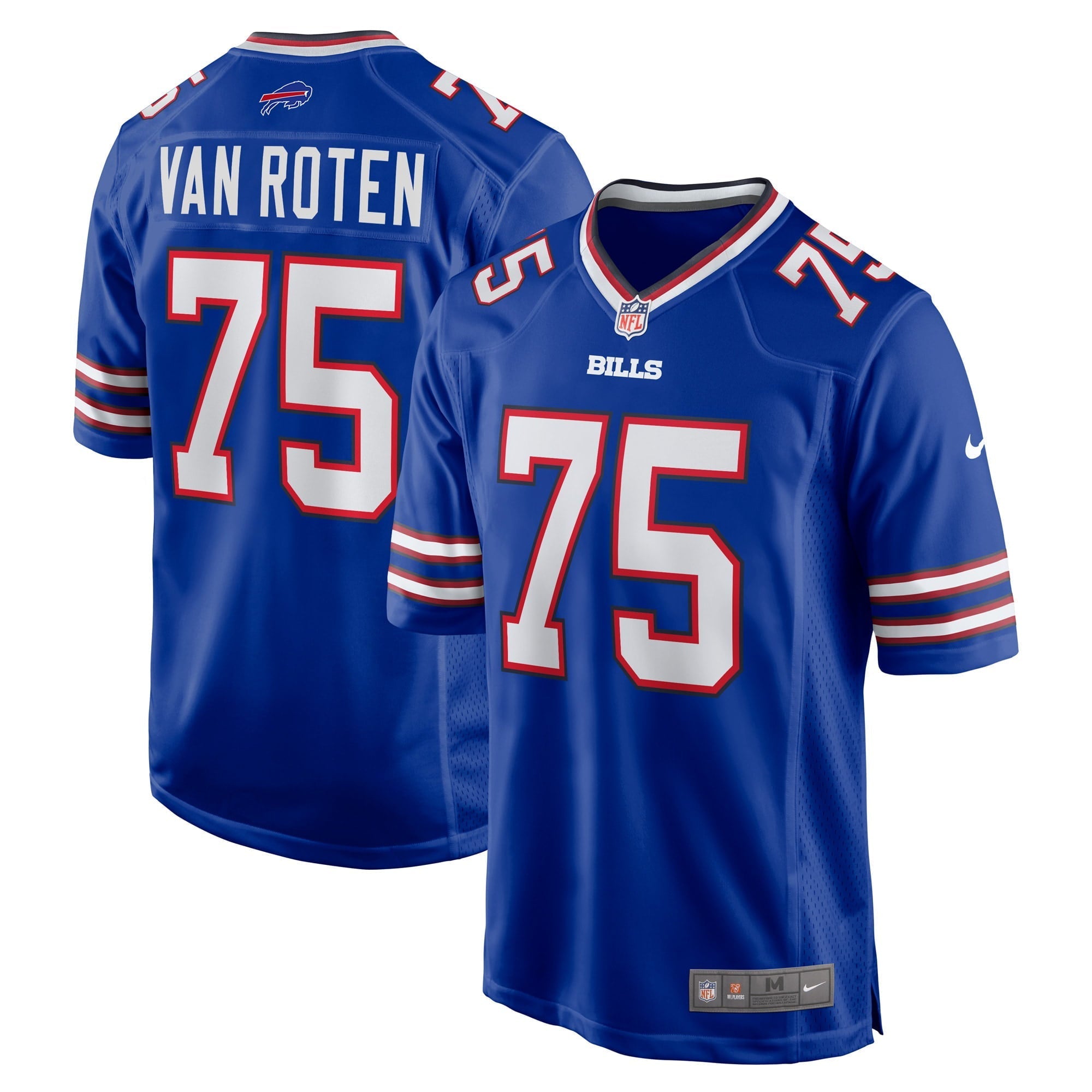 Men's Nike Greg Van Roten Royal Buffalo Bills Game Player Jersey - PersonalJerseys
