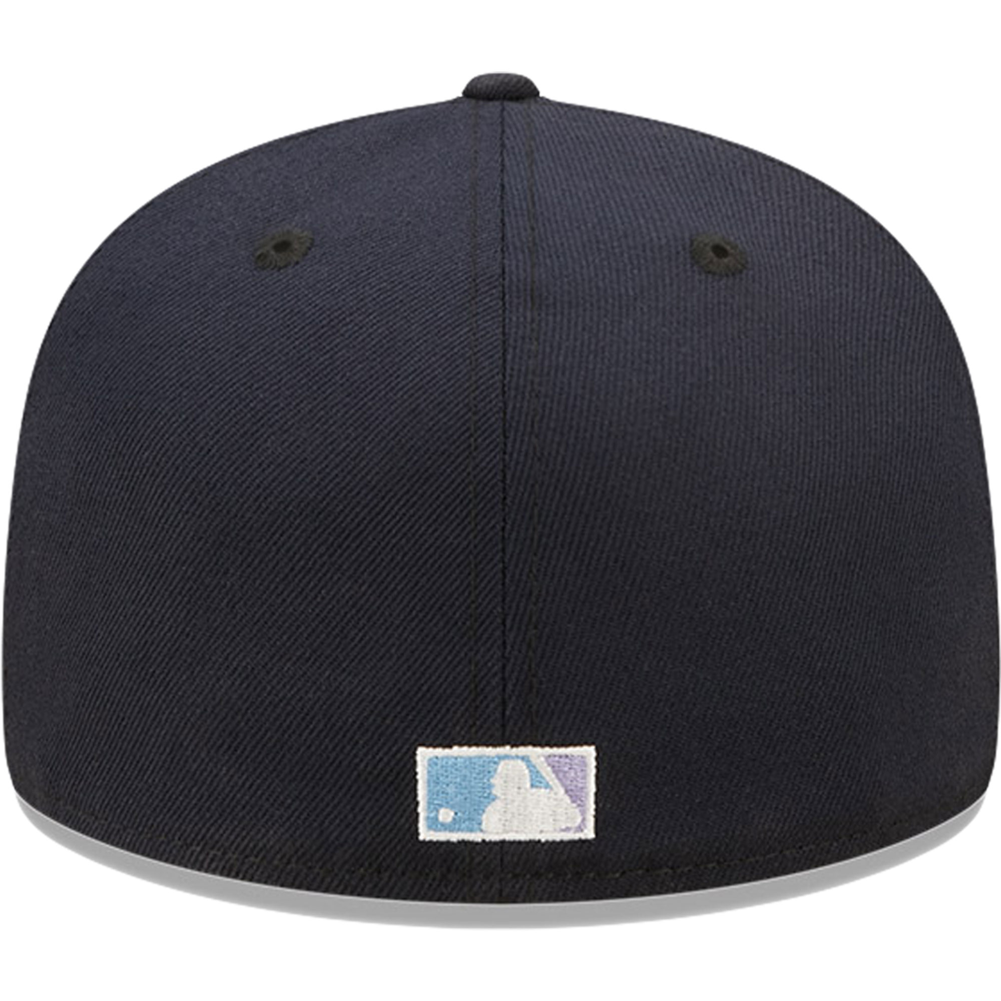 New York Yankees New Era 100th Anniversary Lavender Undervisor 59FIFTY Fitted Hat - Navy - PersonalJerseys
