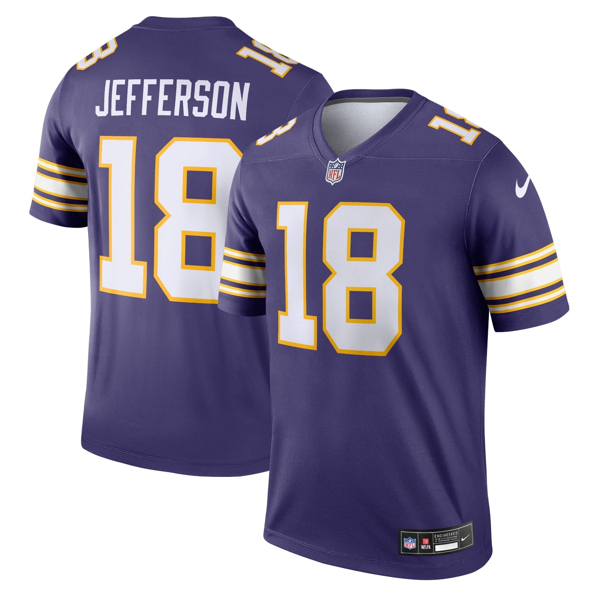 Men's Nike Justin Jefferson Purple Minnesota Vikings Classic Legend Player Jersey - PersonalJerseys