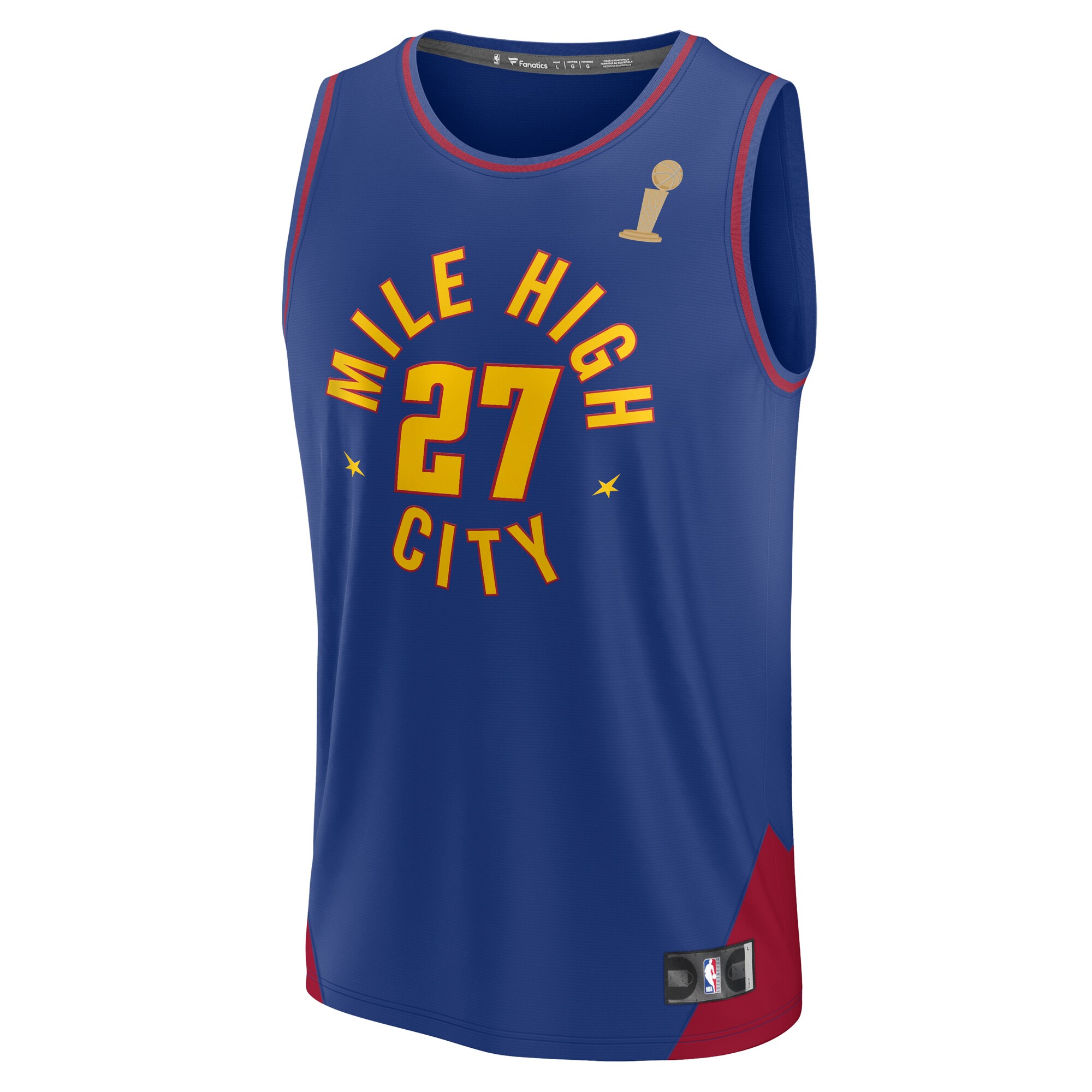 Jamal Murray Denver Nuggets Fanatics Branded Blue 2023 NBA Finals Champions Fast Break Player Jersey - Statement Edition - PersonalJerseys