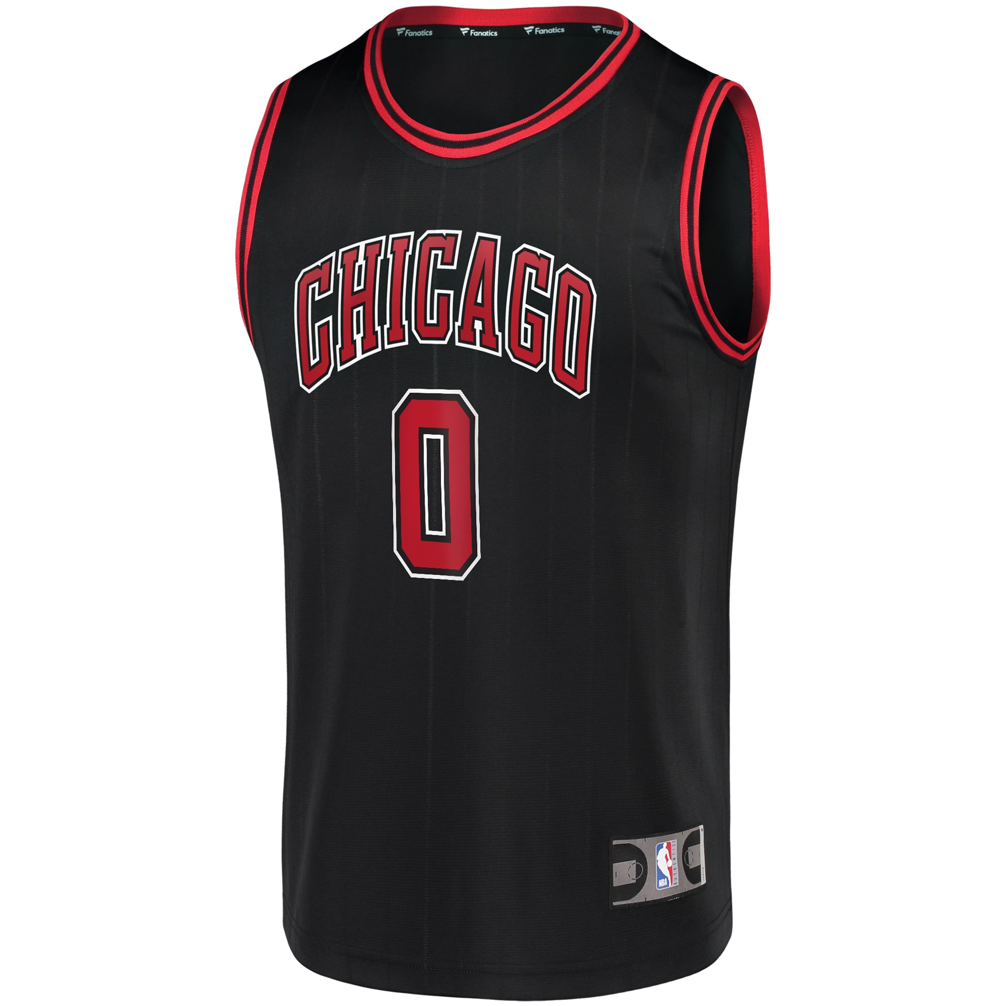 Coby White Chicago Bulls Fanatics Branded Fast Break Replica Jersey - Statement Edition - Black - PersonalJerseys