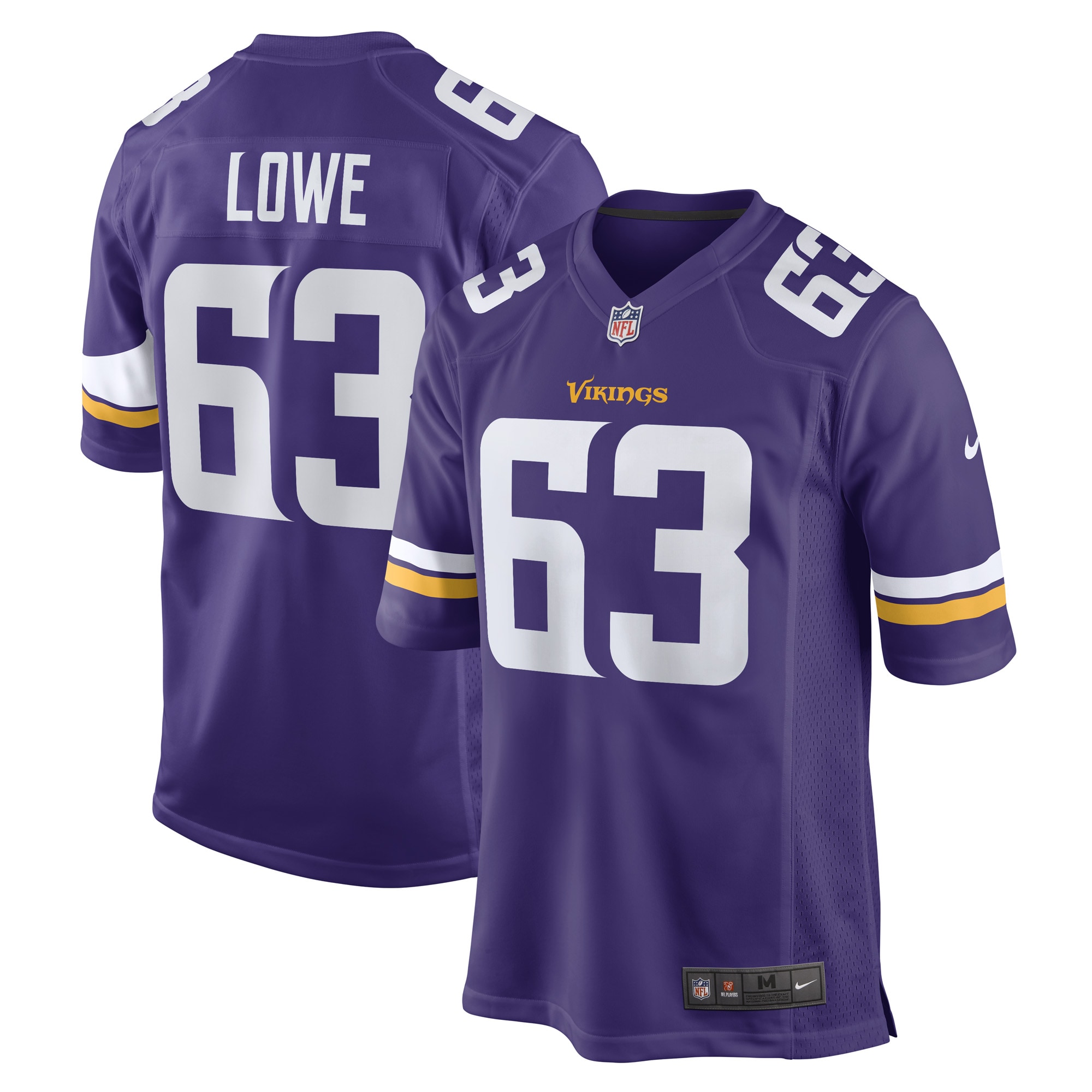 Minnesota Vikings Vederian Lowe Purple Game Player Jersey for Youth Women Men - Friend Lounge Store - Shop for All Things Jerseys Sports - PersonalJerseys