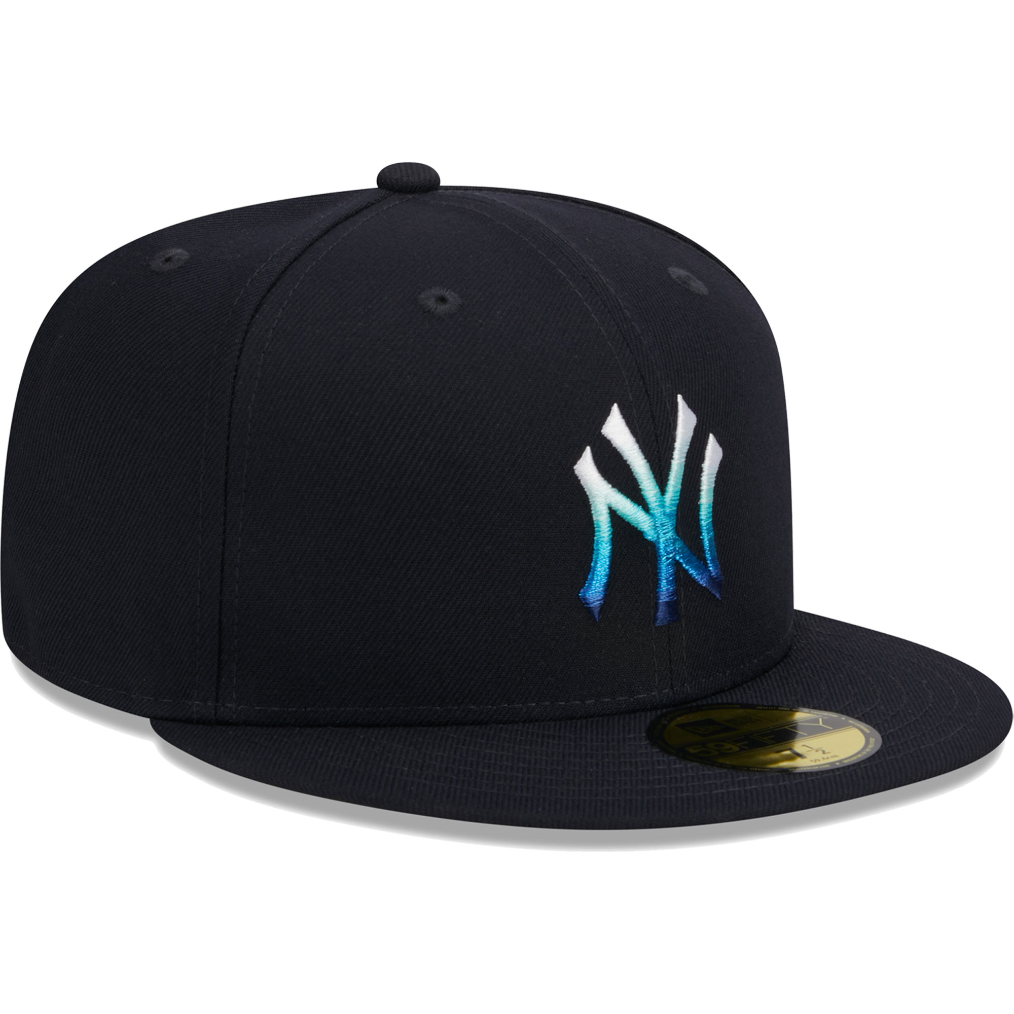 New York Yankees New Era Metallic Gradient 59FIFTY Fitted Hat - Navy - PersonalJerseys