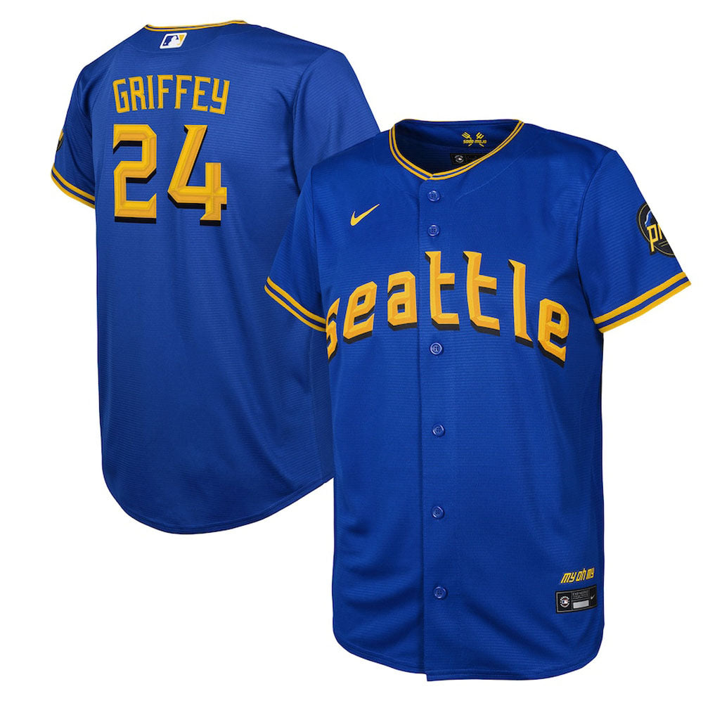 Youth Seattle Mariners Ken Griffey Jr. 2023 City Connect Replica Jersey - Royal - Sports Wear Jersey - PersonalJerseys