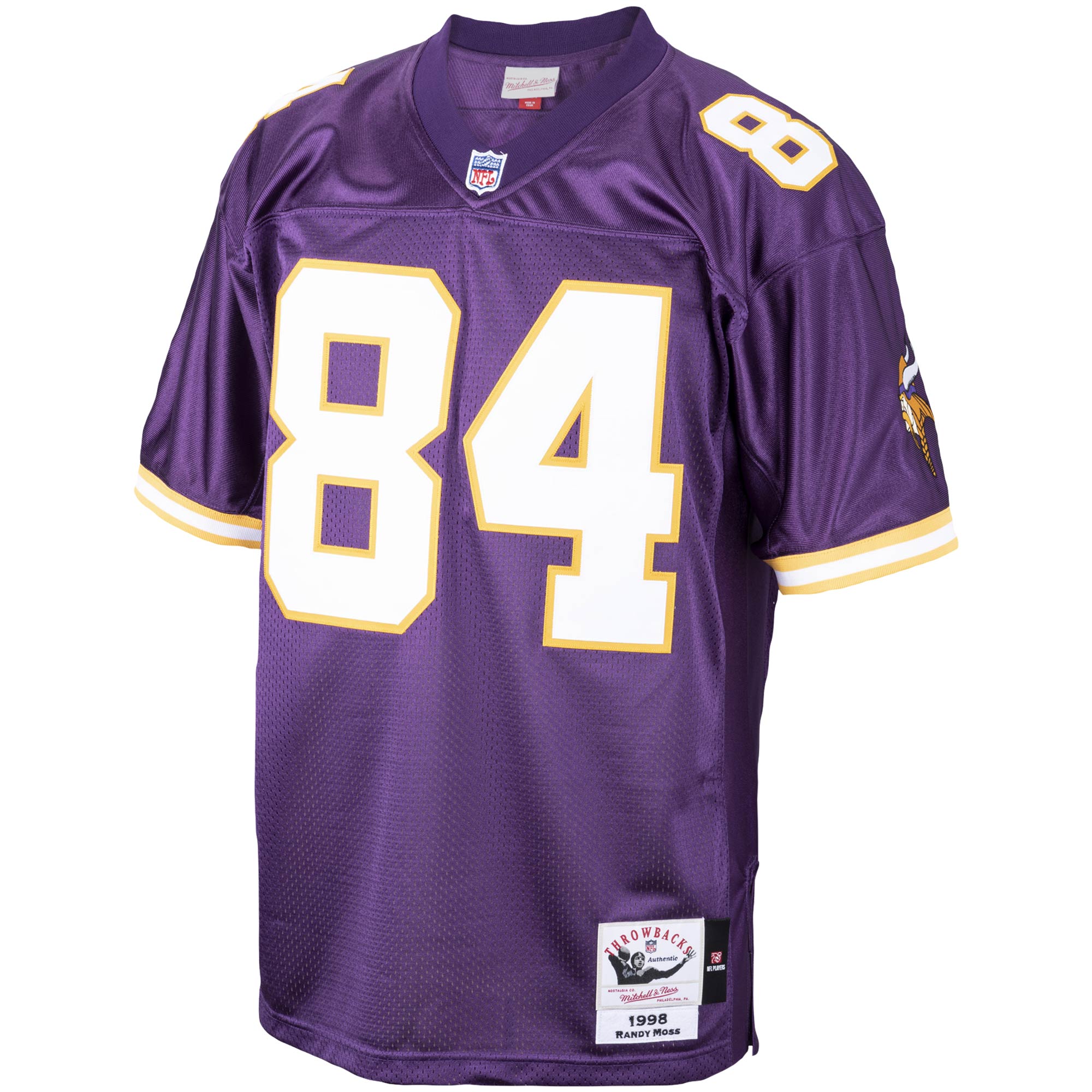 Randy Moss Minnesota Vikings Mitchell & Ness 1998 Authentic Throwback Retired Player Jersey - Purple - PersonalJerseys