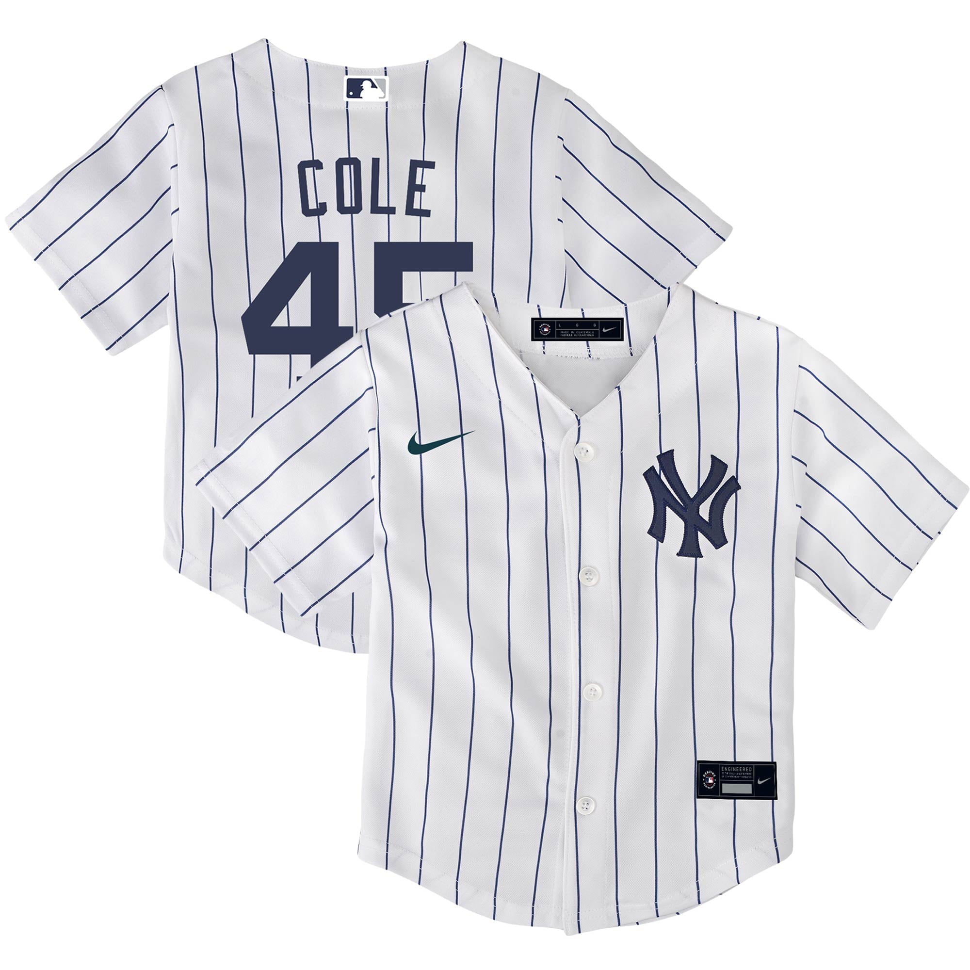 Toddler Nike Gerrit Cole White New York Yankees Home Replica Player Jersey - PersonalJerseys