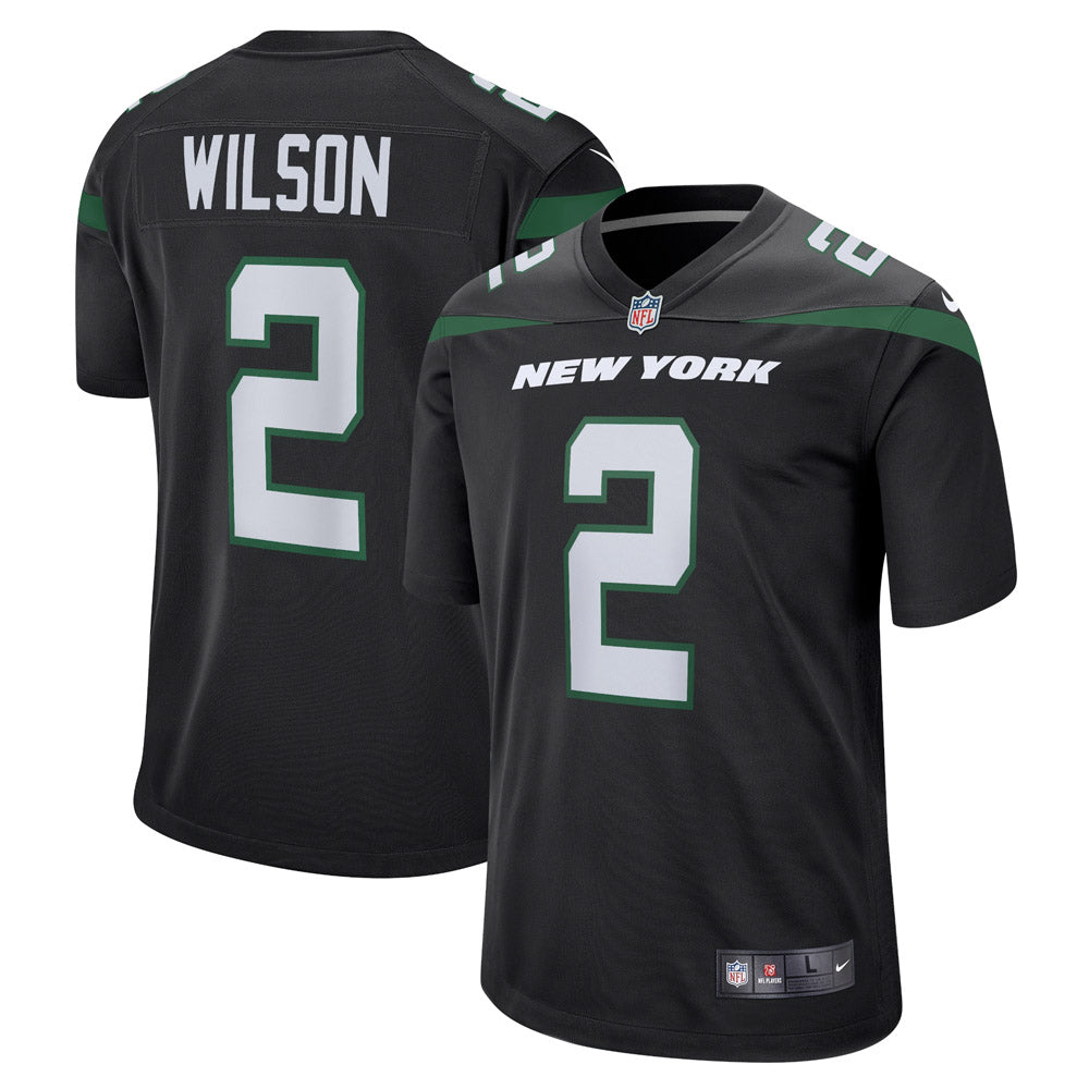 Youth New York Jets Zach Wilson Alternate Game Jersey Black - PersonalJerseys