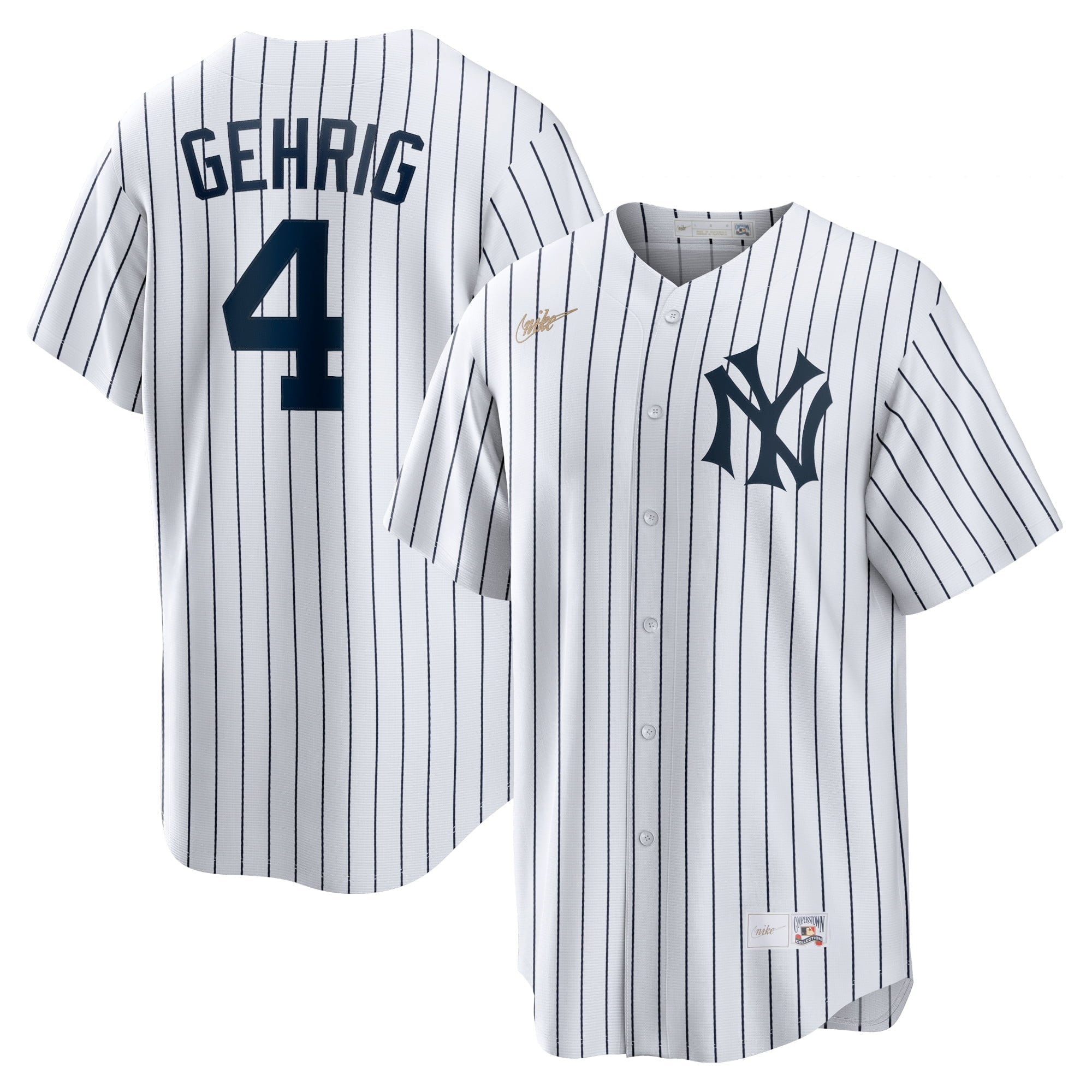Men's Nike Lou Gehrig White New York Yankees Home Cooperstown Collection Player Jersey - PersonalJerseys