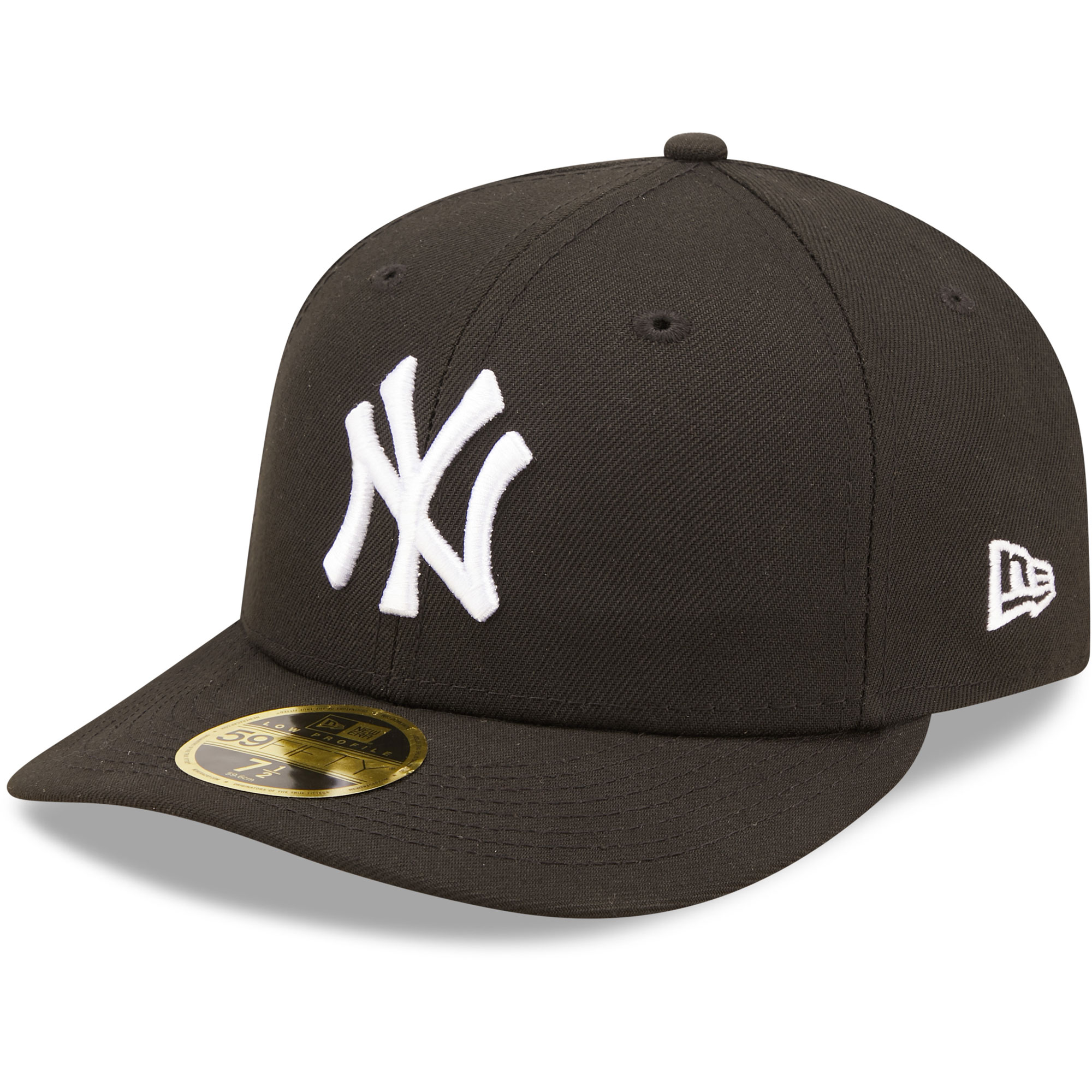 New York Yankees New Era Black & White Low Profile 59FIFTY Fitted Hat - PersonalJerseys