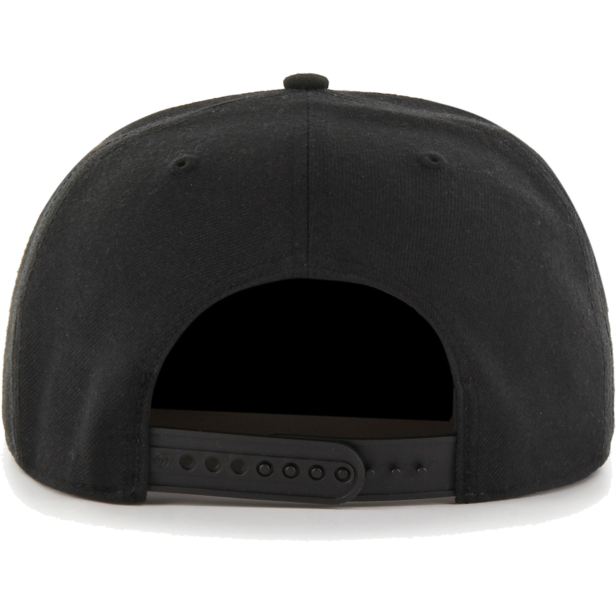 New York Yankees '47 Black on Black Sure Shot Captain Snapback Hat - PersonalJerseys