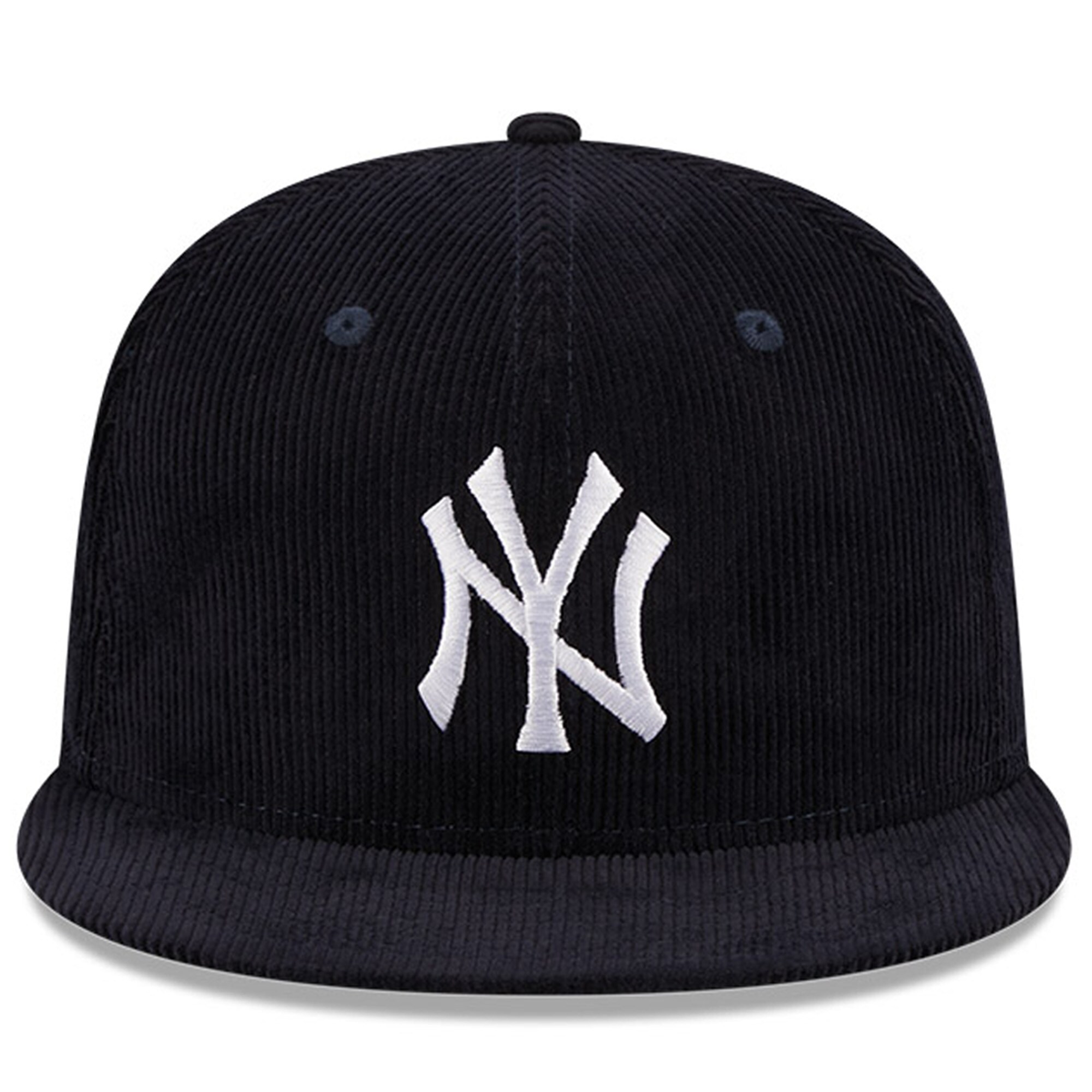 New York Yankees New Era Throwback Corduroy 59FIFTY Fitted Hat - Navy - PersonalJerseys