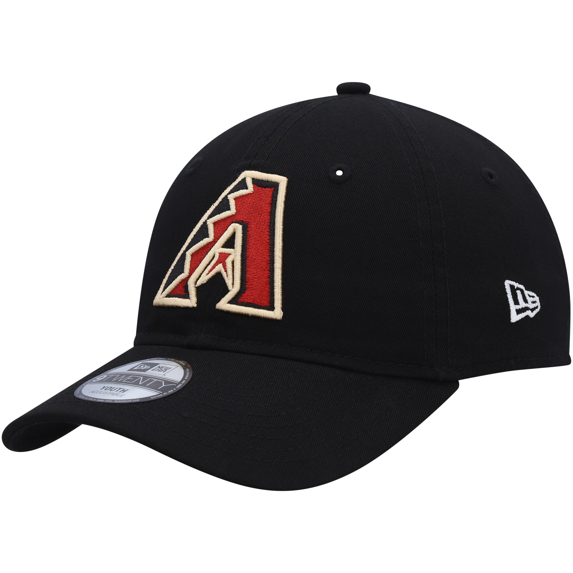 Arizona Diamondbacks New Era Youth Core Classic 9TWENTY Adjustable Hat - Black - PersonalJerseys