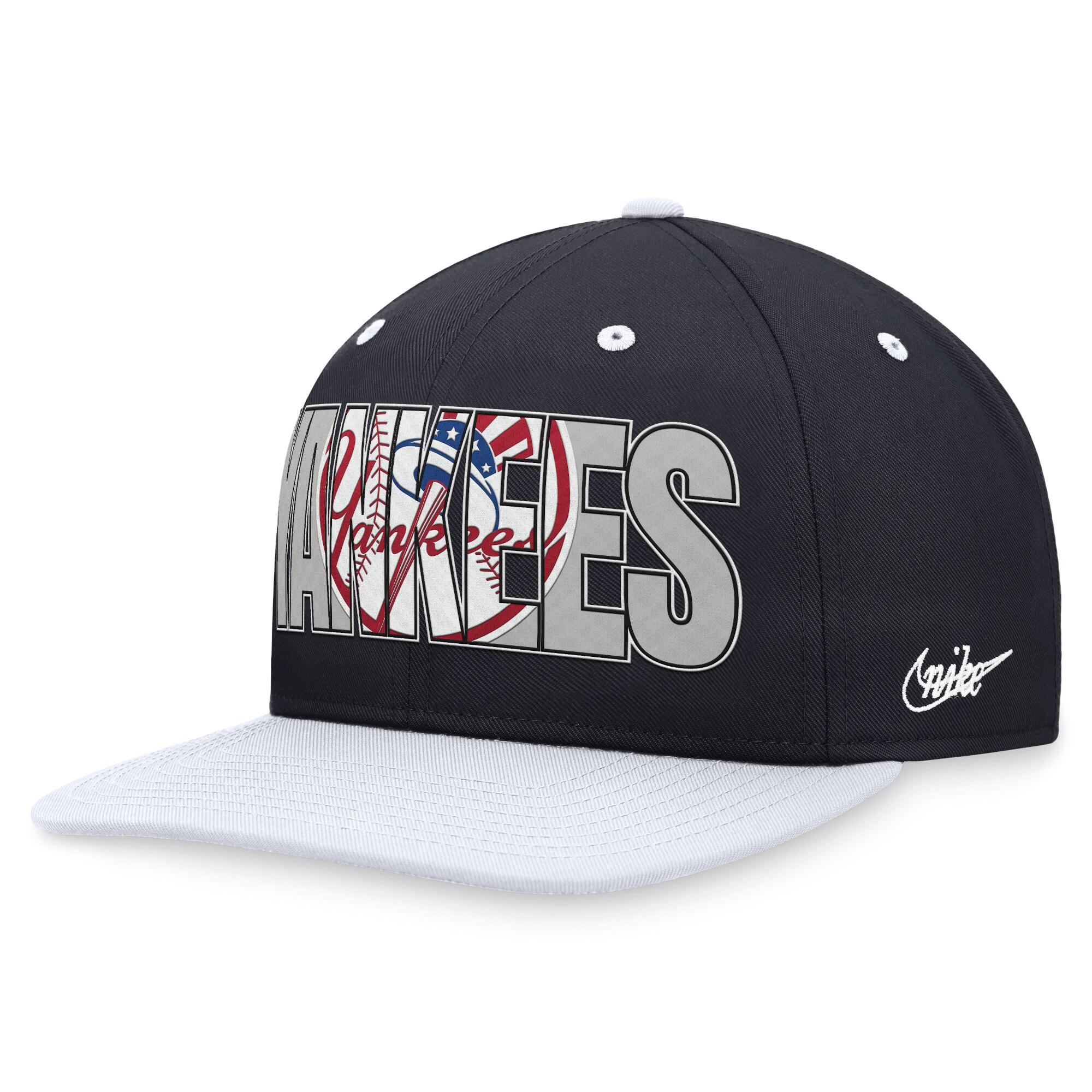 New York Yankees Nike Cooperstown Collection Pro Snapback Hat - Navy - PersonalJerseys