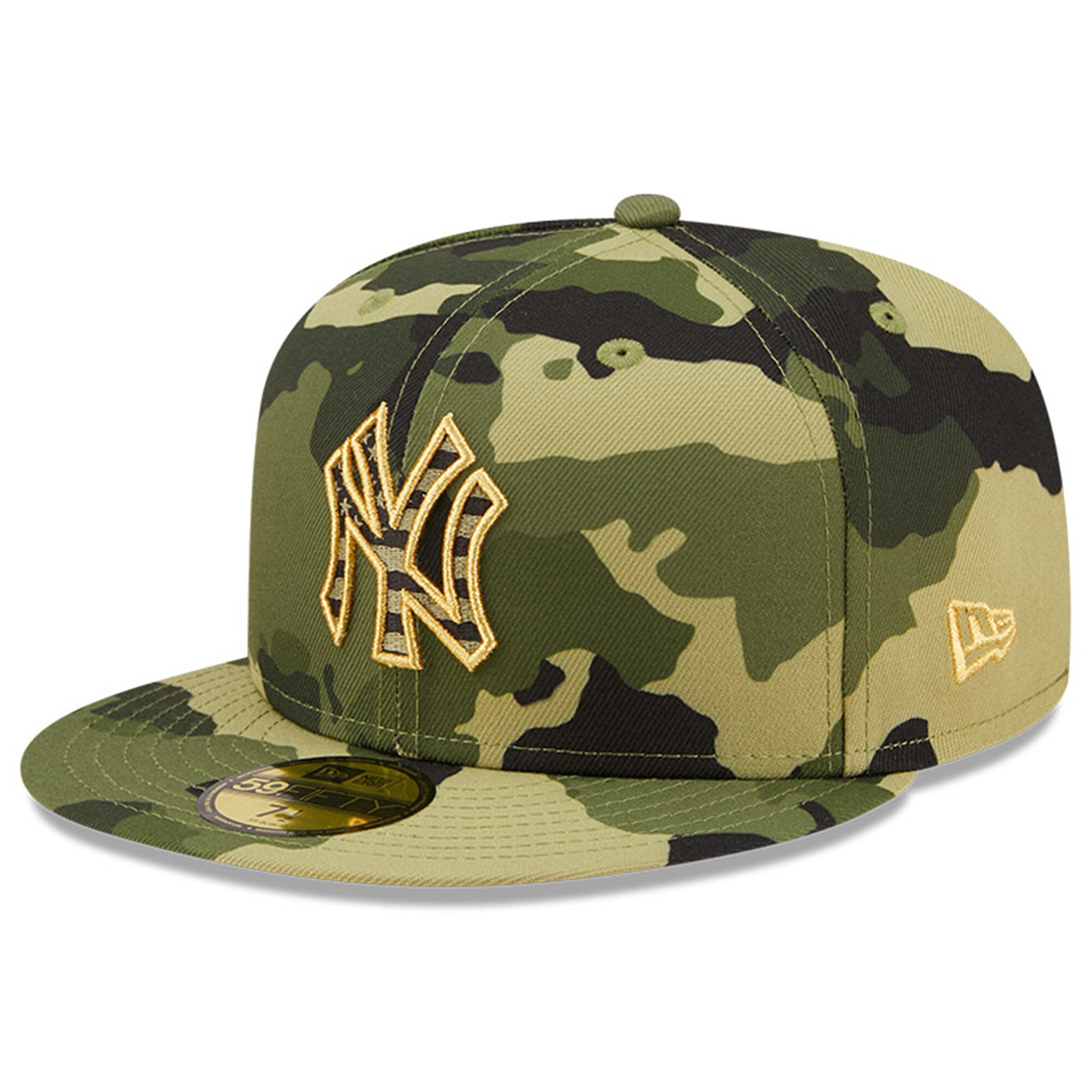 New York Yankees New Era 2022 Armed Forces Day On-Field 59FIFTY Fitted Hat - Camo - PersonalJerseys